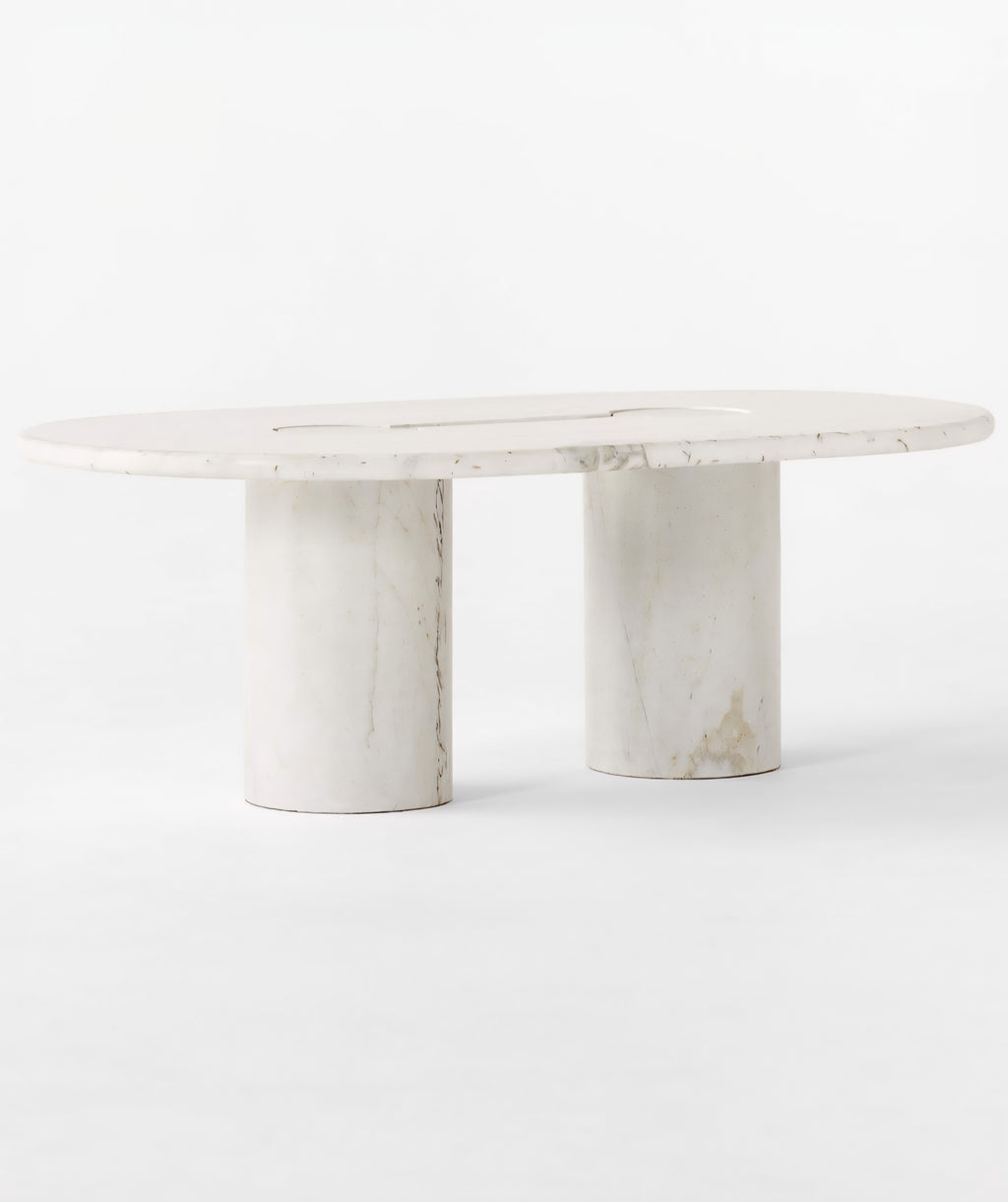 THE ONE × Liguria — Oval Marble Coffee Table
