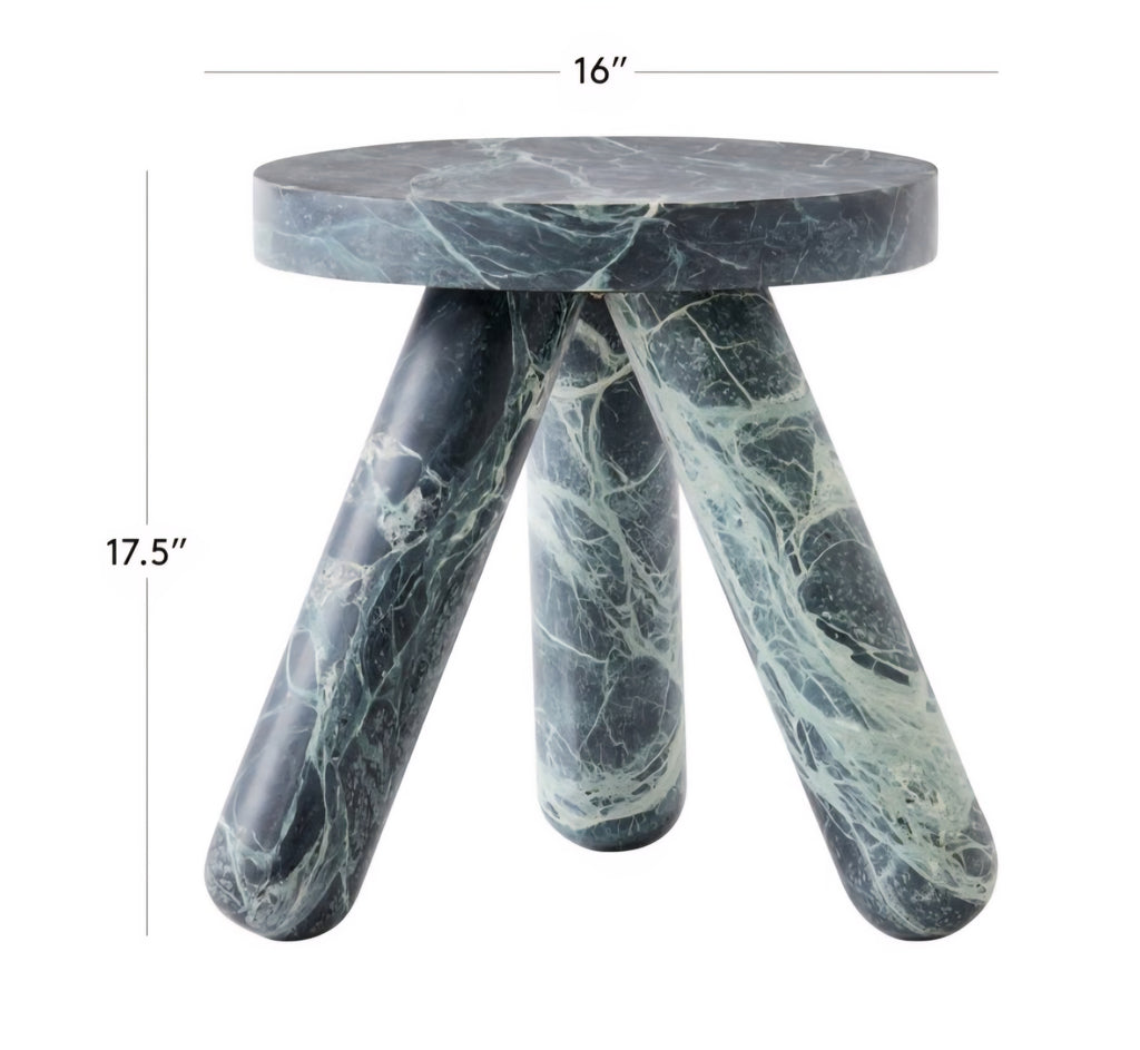 THE ONE × Jaxx — Round Marble Side Table