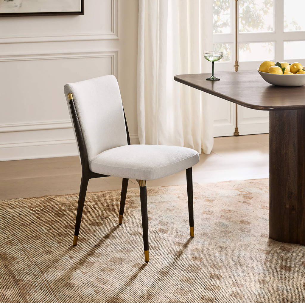 THE ONE × Norrie — Snow White Performance Fabric Armless Dining Chair