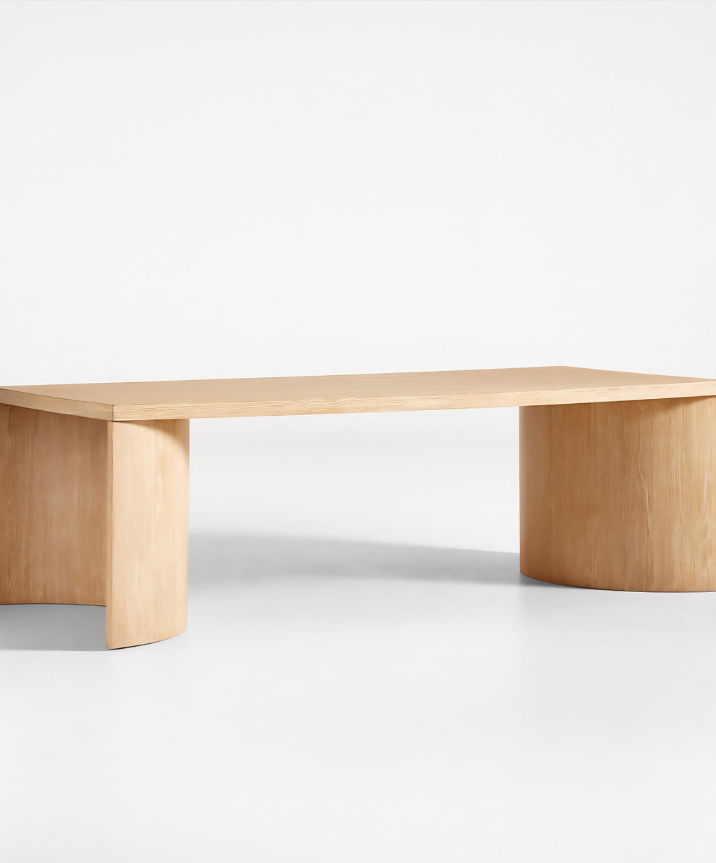 THE ONE × Virage — 96" Curved Oak Dining Table