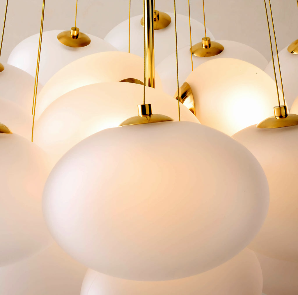 THE ONE × Corvina — Unlacquered Polished Brass Chandelier