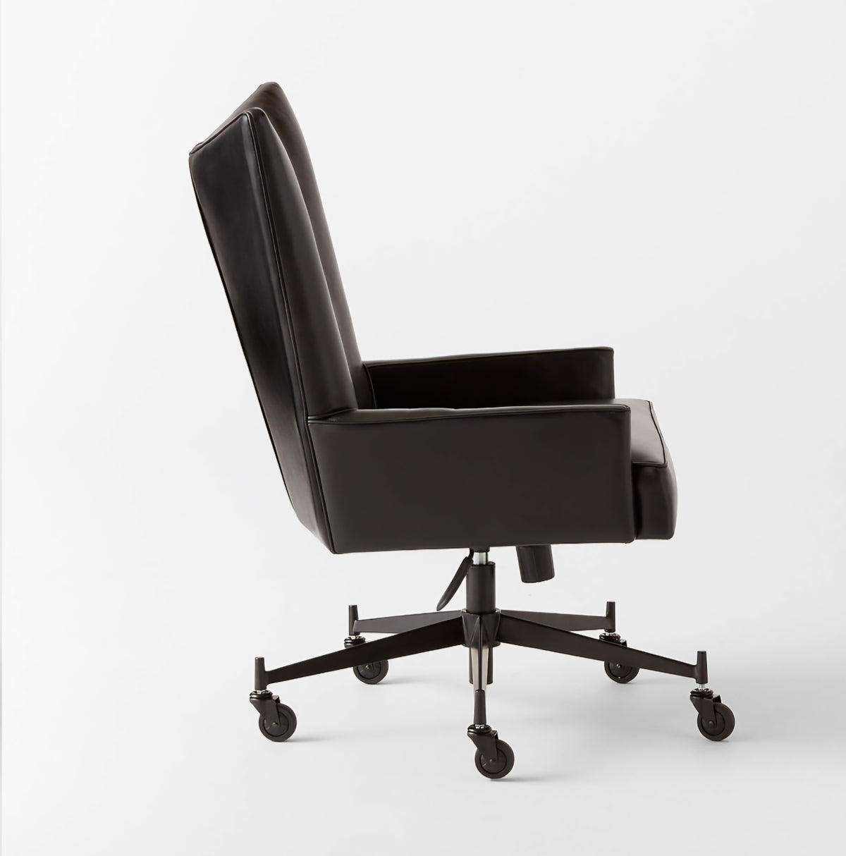 THE ONE × Bowtie — Black Leather Office Chair