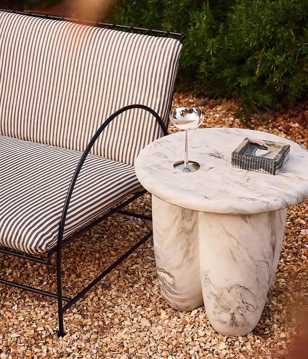 THE ONE × Luke — Jade Marble Ribbed Catchall Dish