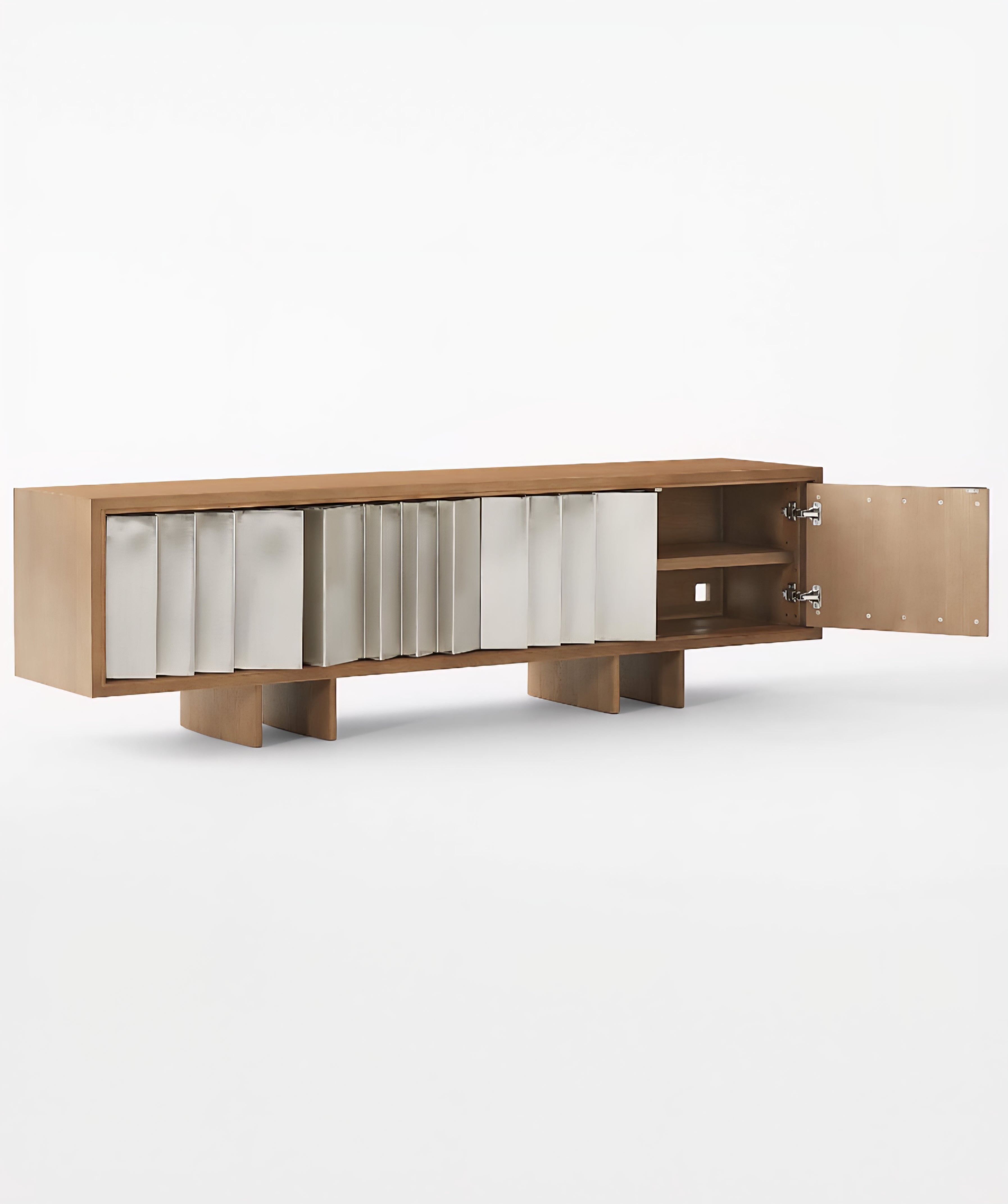 THE ONE × Kibo — Steel and Oak Media Console