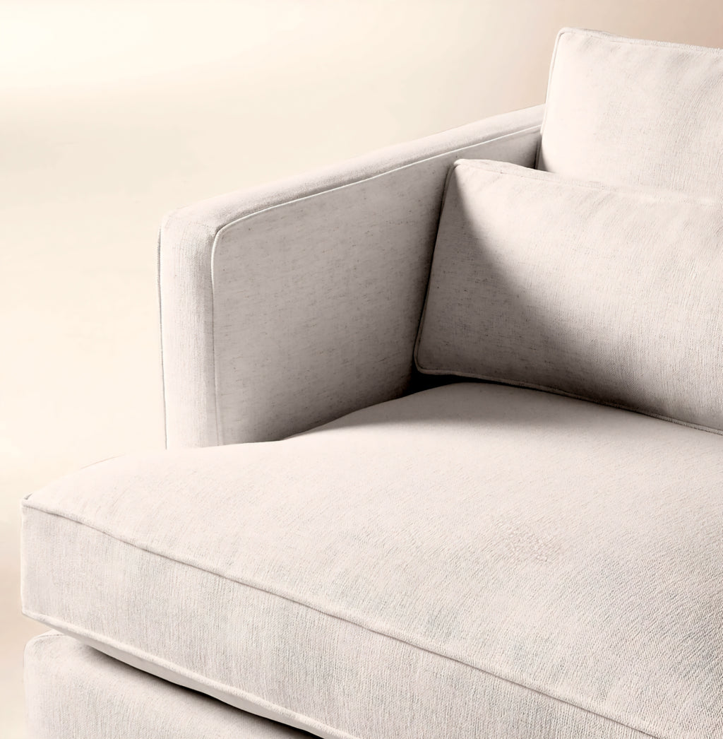 THE ONE × Eastman — White Performance Fabric Sofa