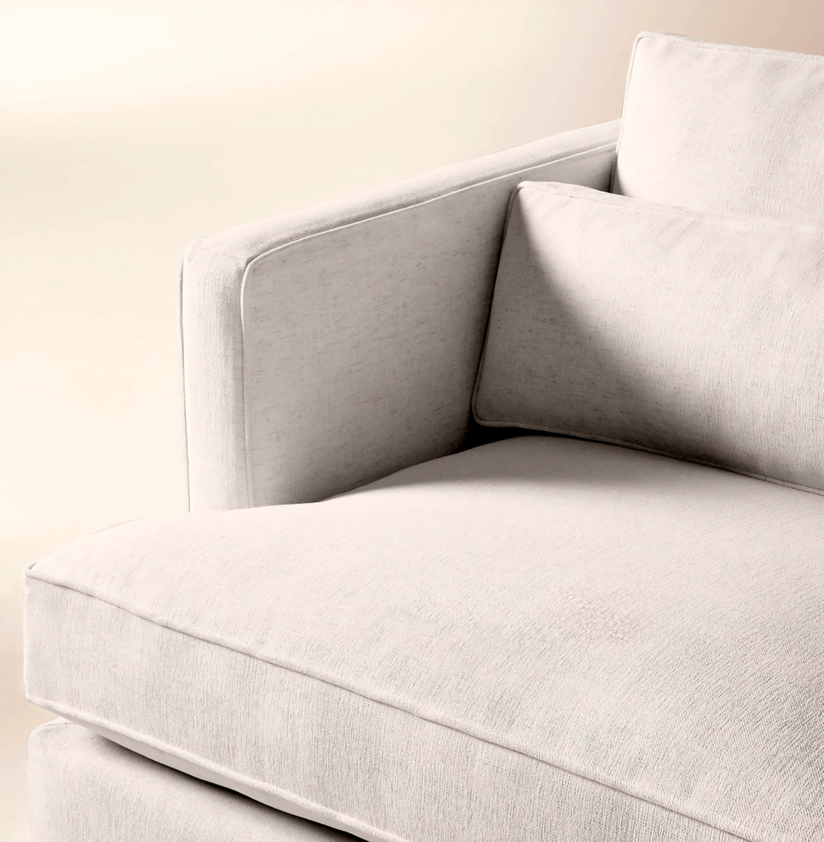 THE ONE × Eastman — White Performance Fabric Sofa