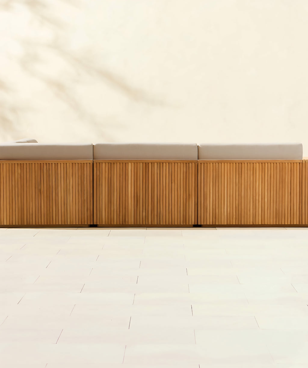 THE ONE × Topia — Teak Outdoor Sectional Collection