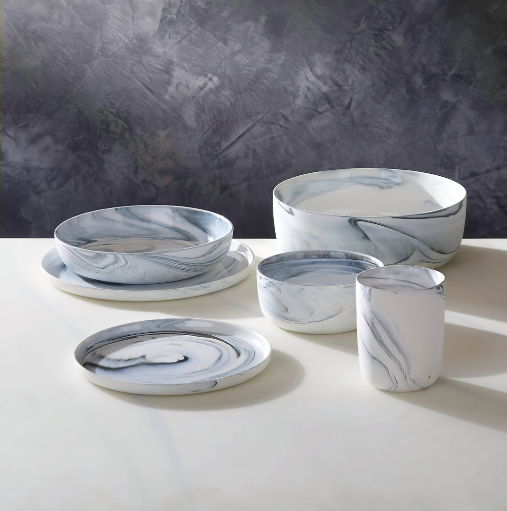 THE ONE × Swirl — Black and White Serving Bowl