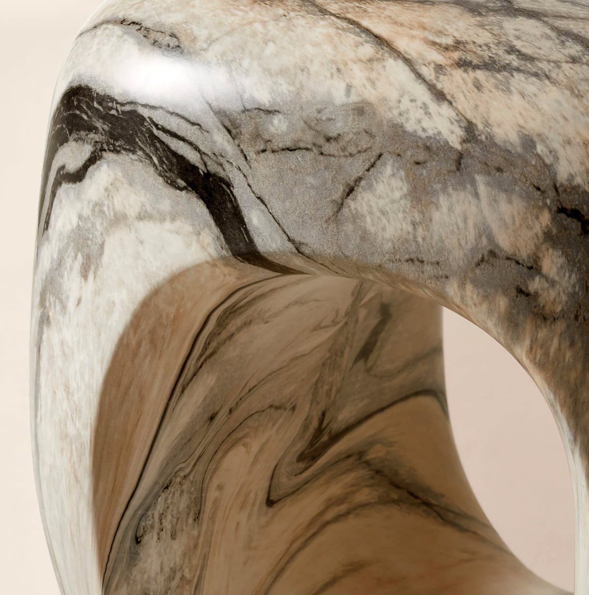 THE ONE × Koa — Marbled Resin Side Table