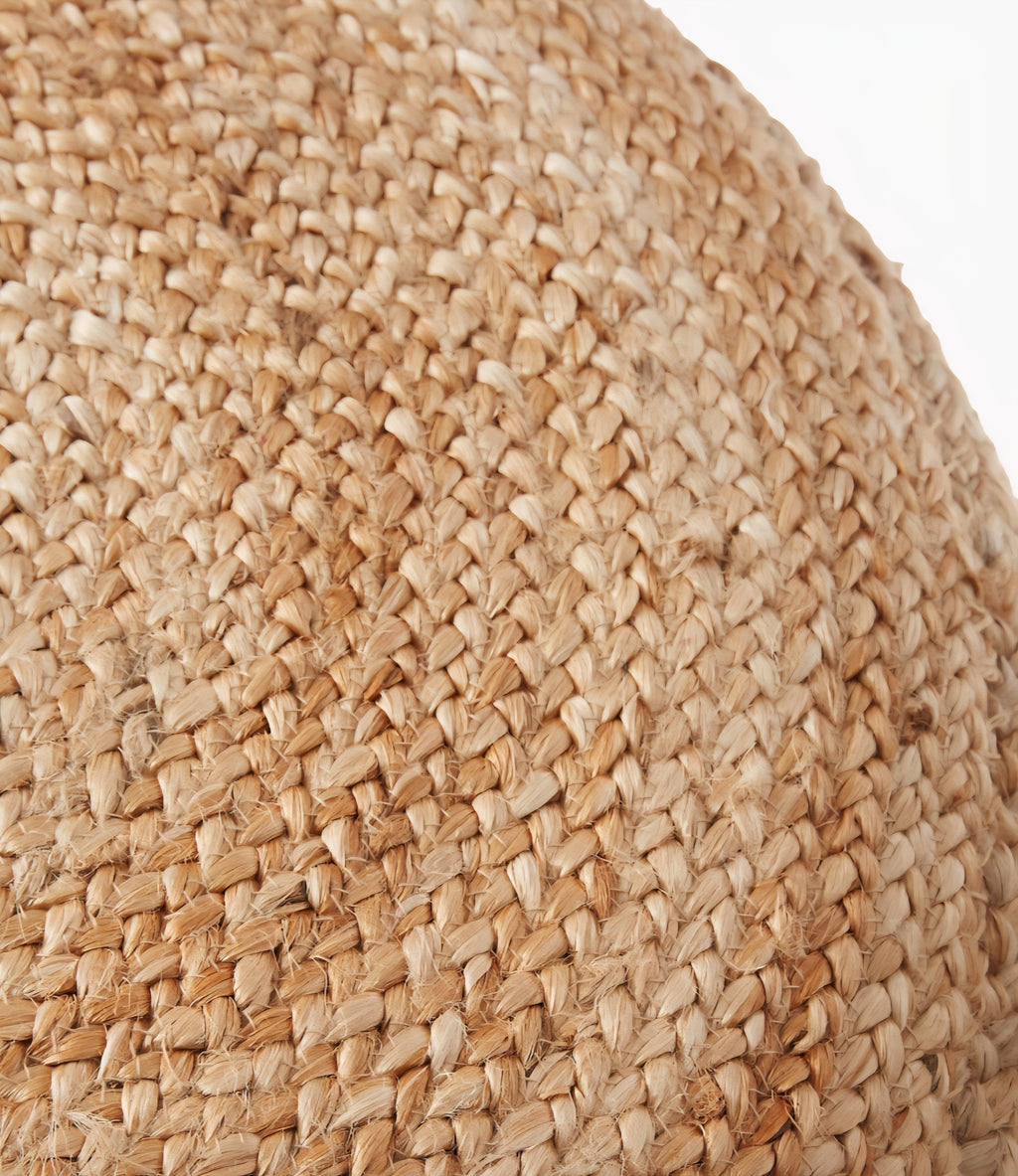 THE ONE × Braided — Natural Jute Pouf
