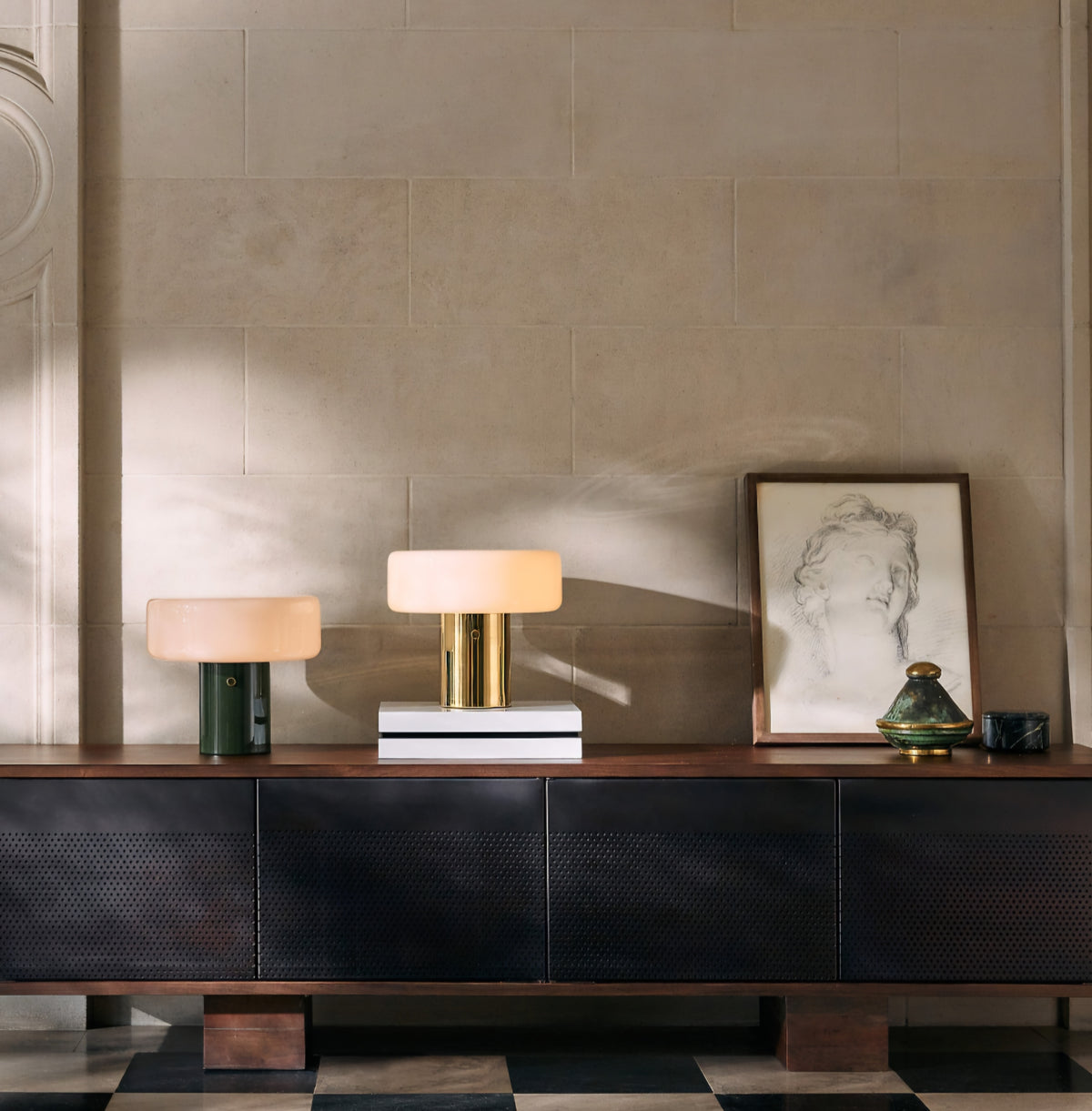 THE ONE × Martinez — Acacia and Bronze Metal Credenza