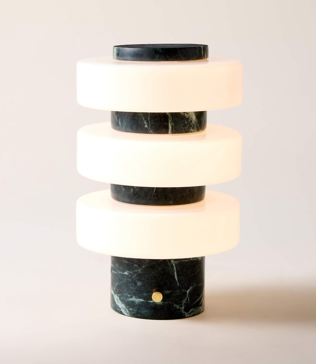 THE ONE × Mercury — Green Marble Table Lamp