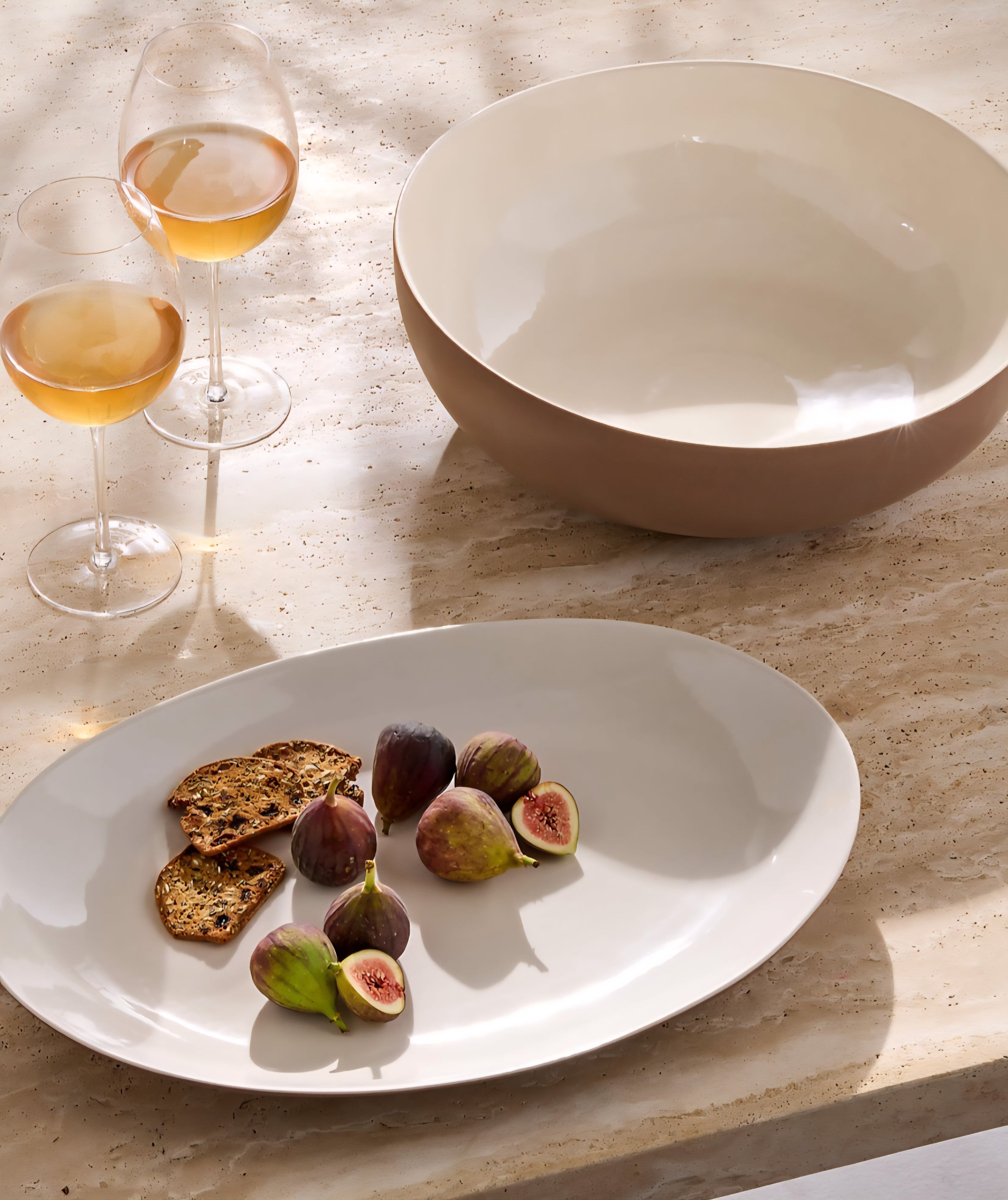 THE ONE × Barchan — Oval Stoneware Serving Platter