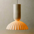 THE ONE × Jeanne — Fluted White Porcelain Dome Pendant Light