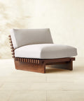 THE ONE × Taiko — Stained Teak Outdoor Lounge Chair with Sunbrella® Cushions