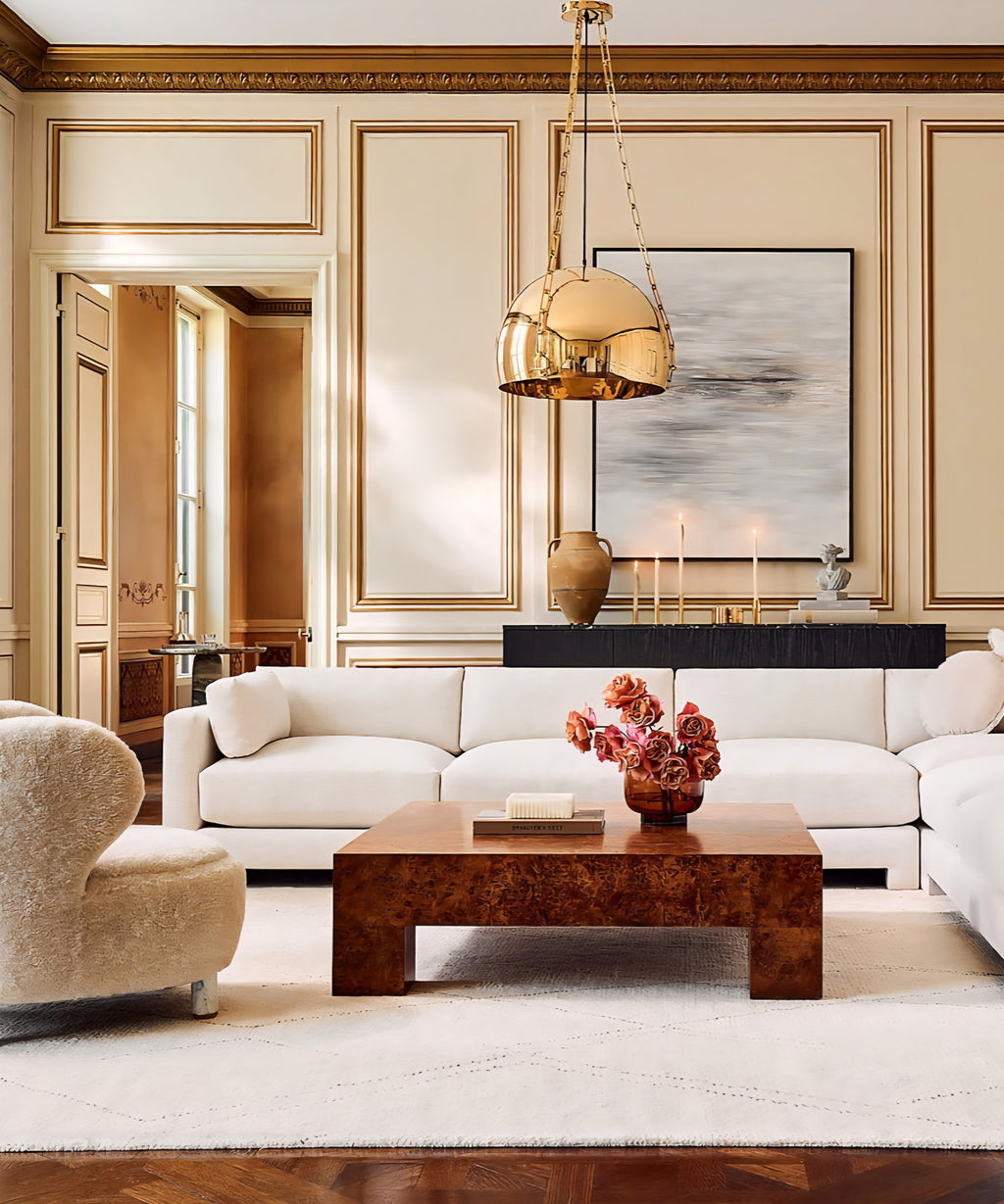 THE ONE × Scatola — Brown Burl Wood Coffee Table
