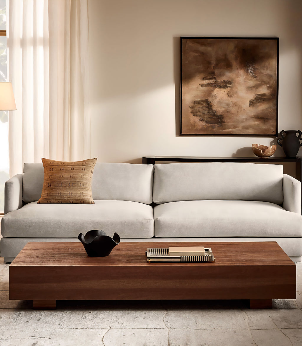 THE ONE × Seneca — Off-White Performance Fabric Sleeper Sofa