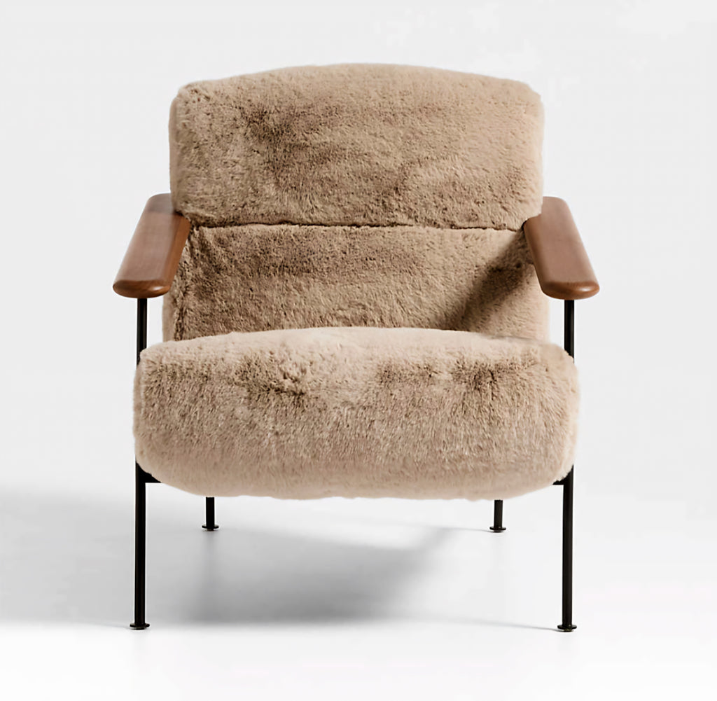THE ONE × Chalet — Faux Fur Accent Chair