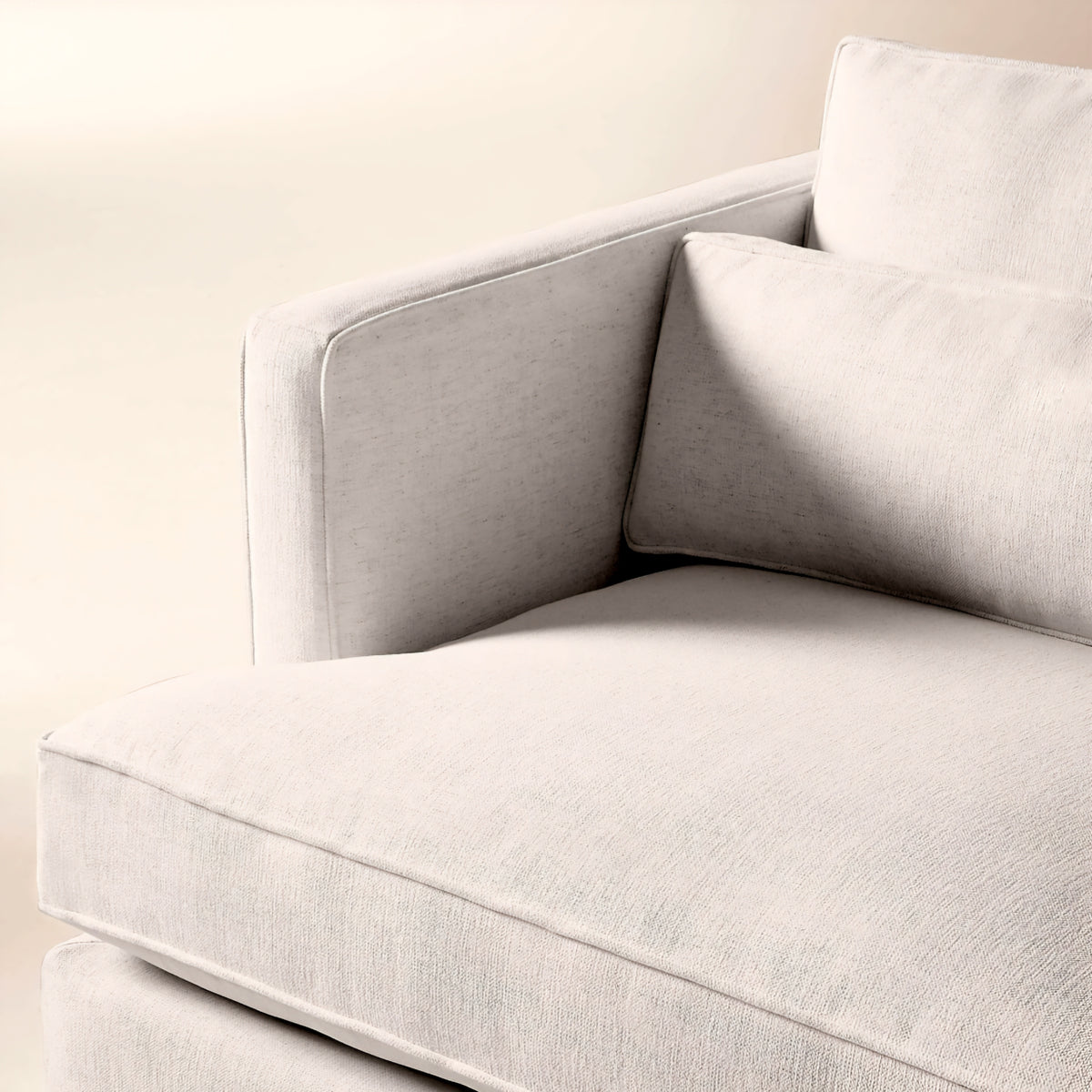 THE ONE × Eastman — White Performance Fabric Sofa