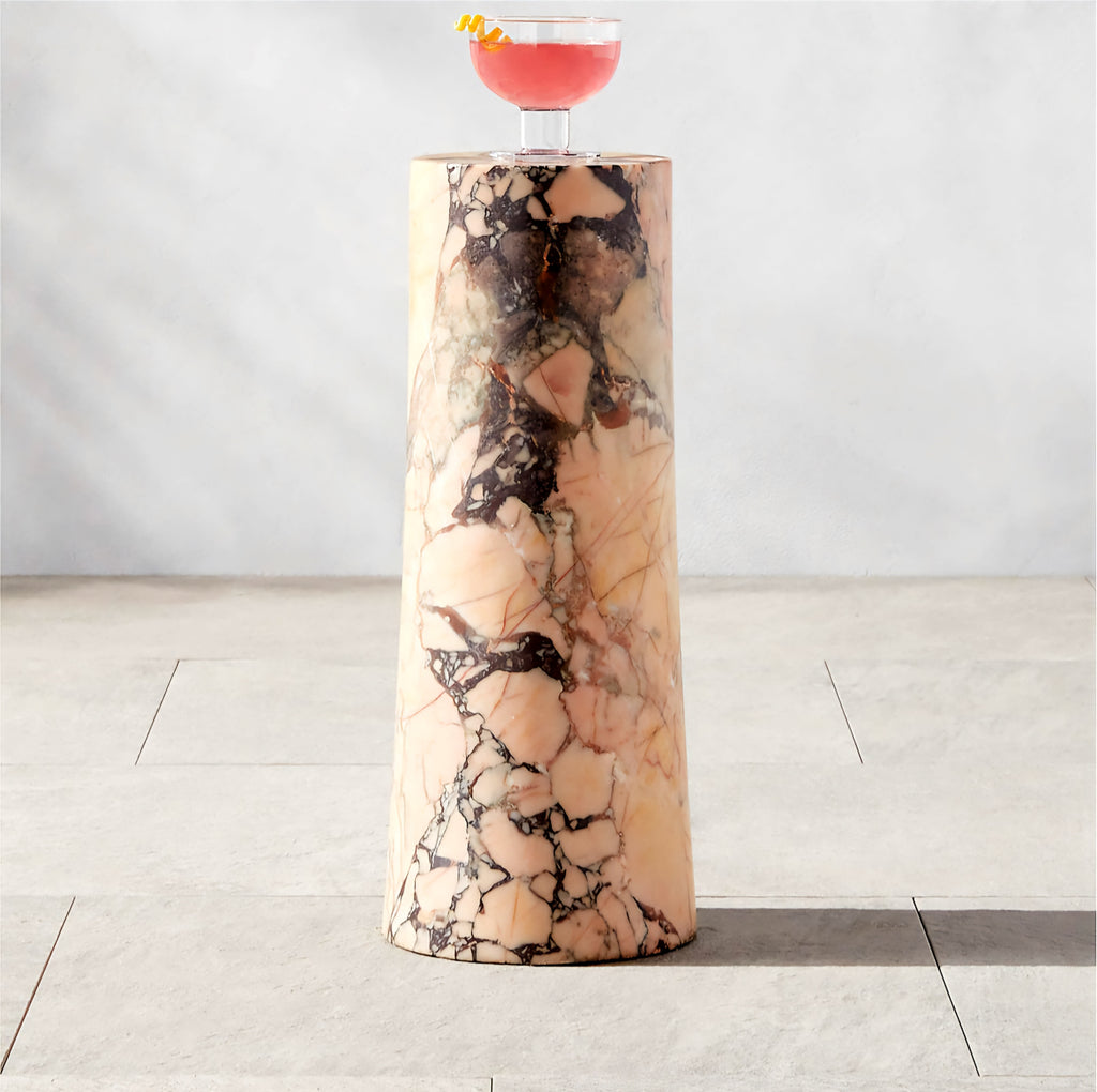 THE ONE × La Paloma — Purple Braccia Marble Side Table