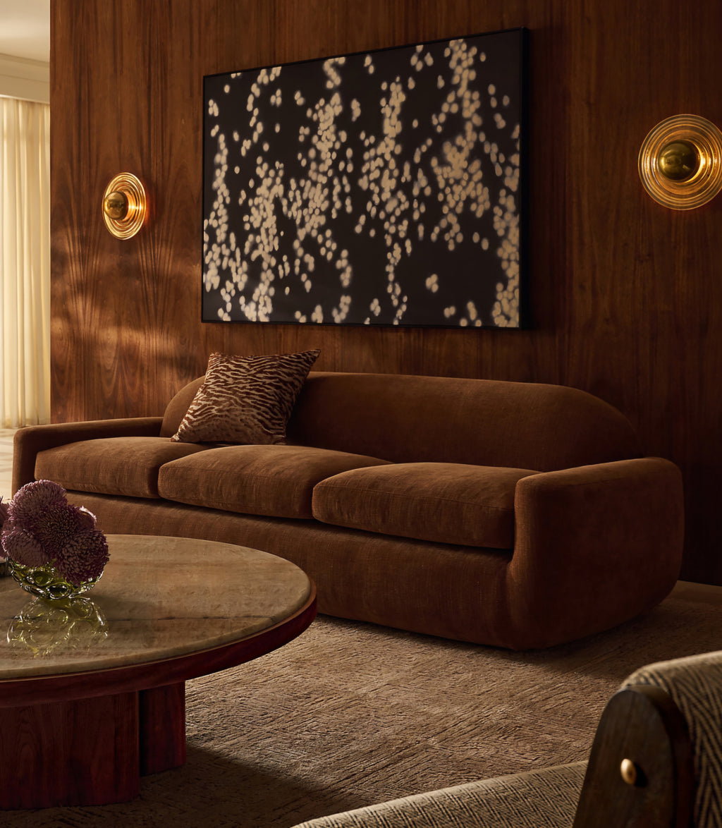 THE ONE × Aldine — Ivory Boucle Textured Sofa