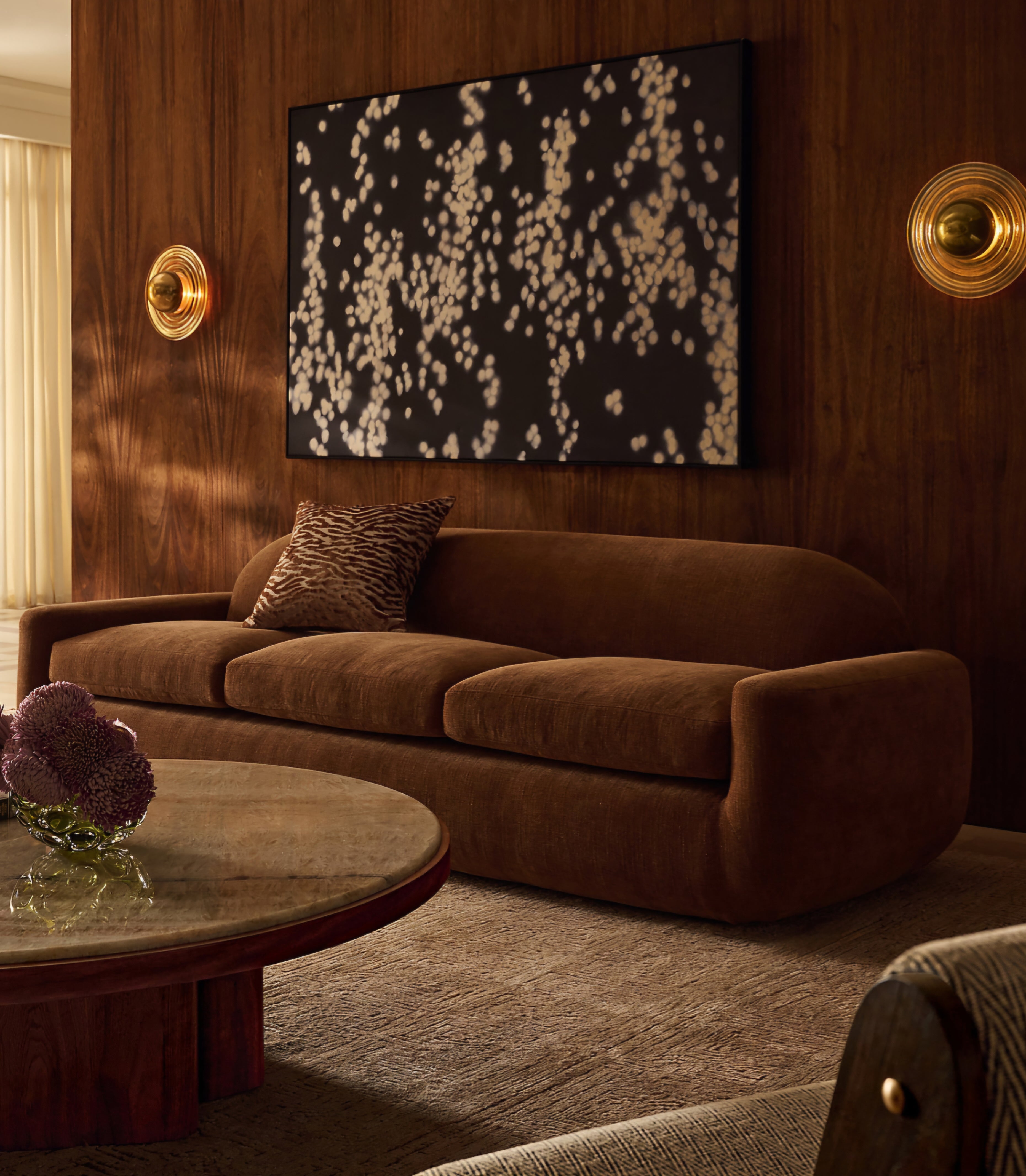 THE ONE × Aldine — Ivory Boucle Textured Sofa