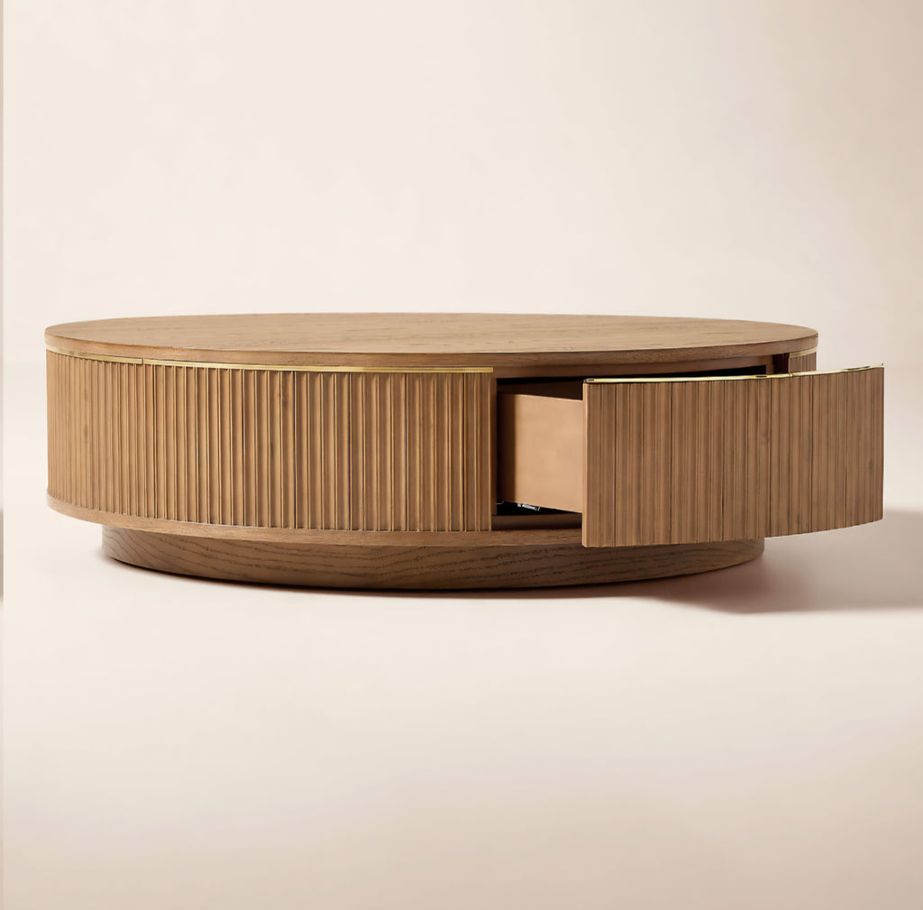 THE ONE × Davison — Fluted Oak Coffee Tables