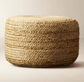 THE ONE × Braided — Natural Jute Pouf
