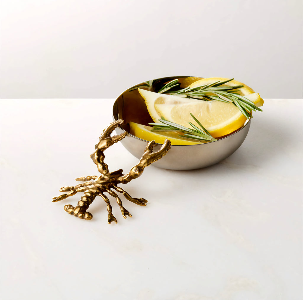 THE ONE × Lobster — Stainless Steel and Brass Snack Bowl