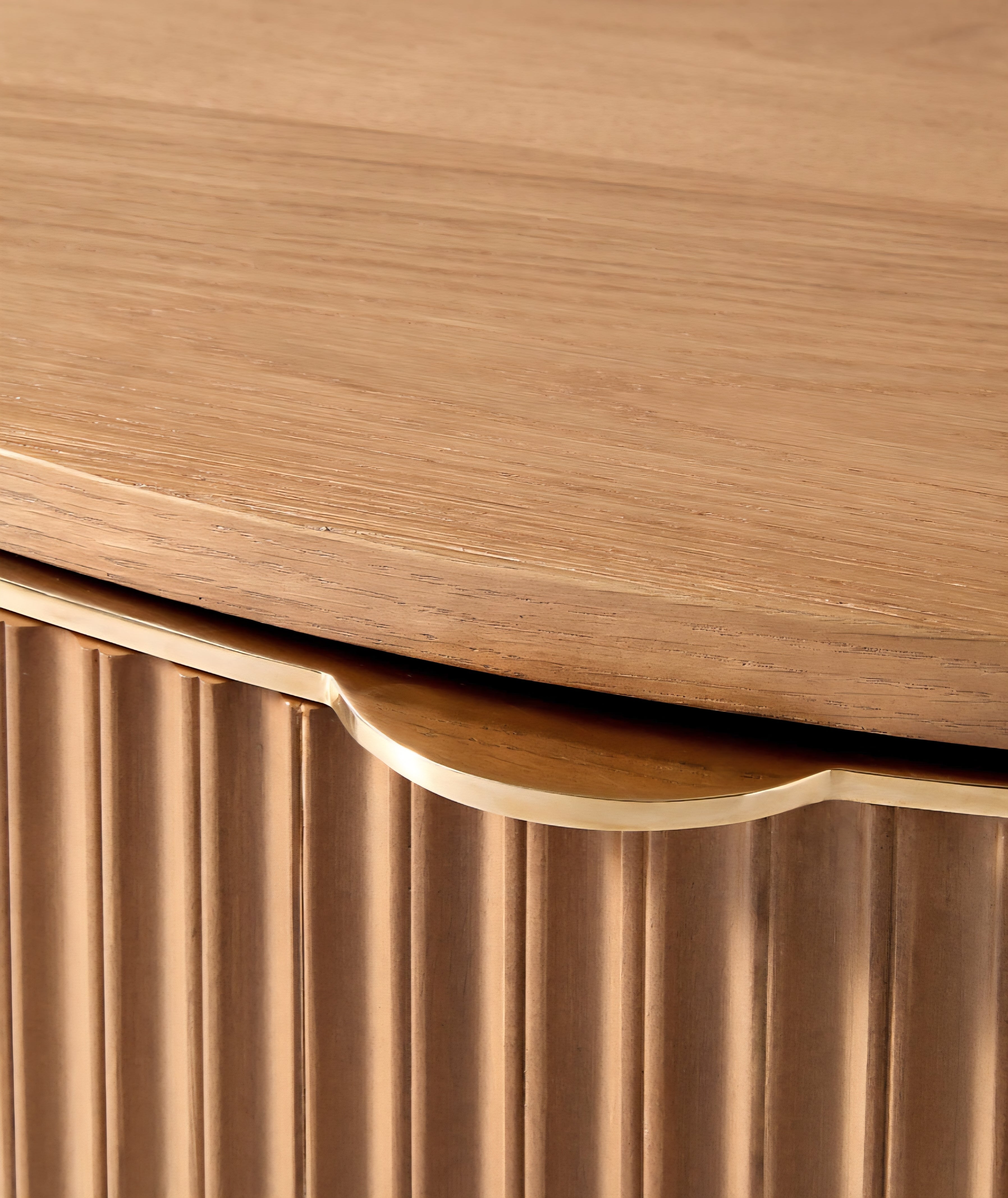 THE ONE × Davison — Fluted Oak Coffee Tables