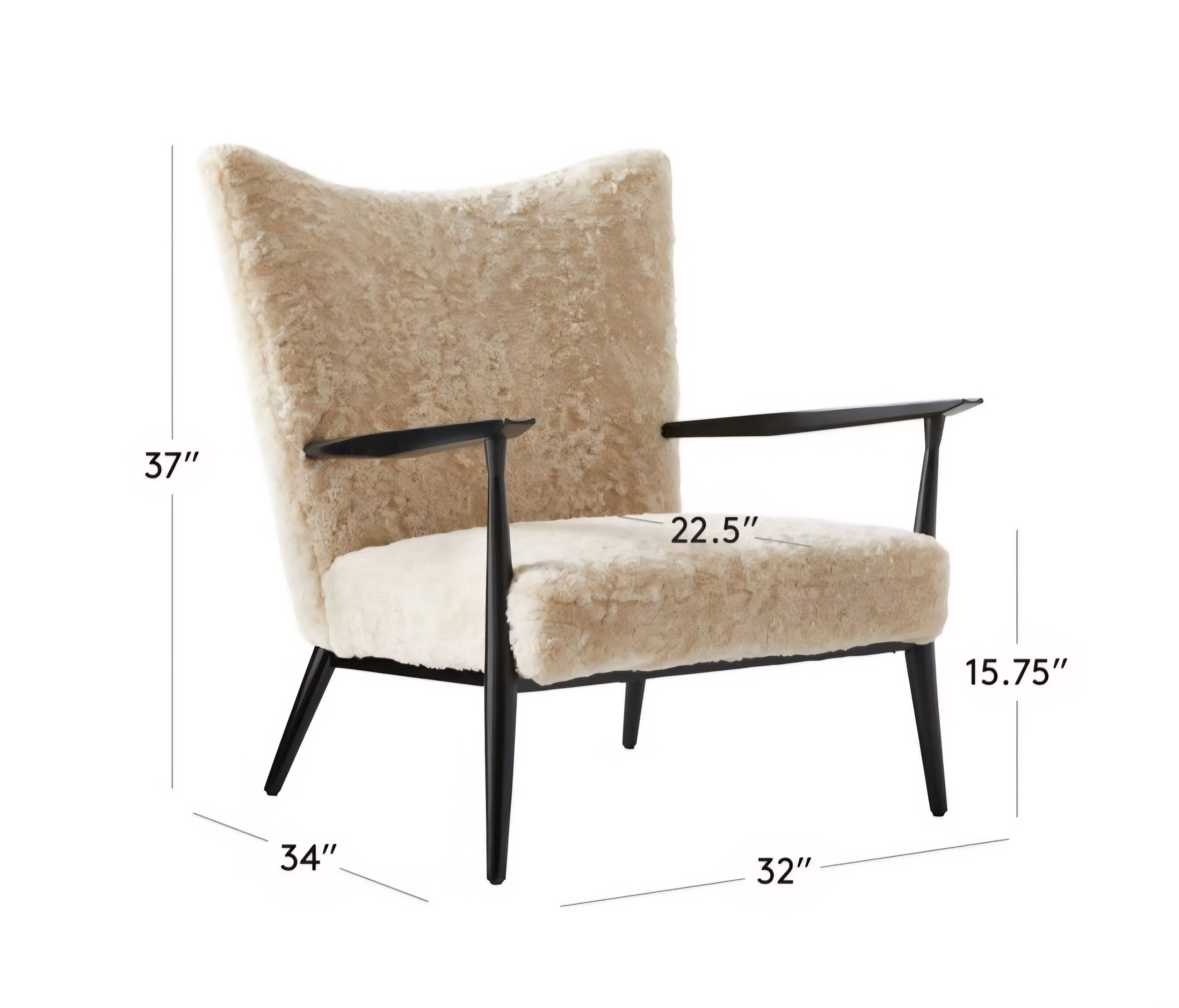 THE ONE × Pull-Up — Shearling Lounge Chair