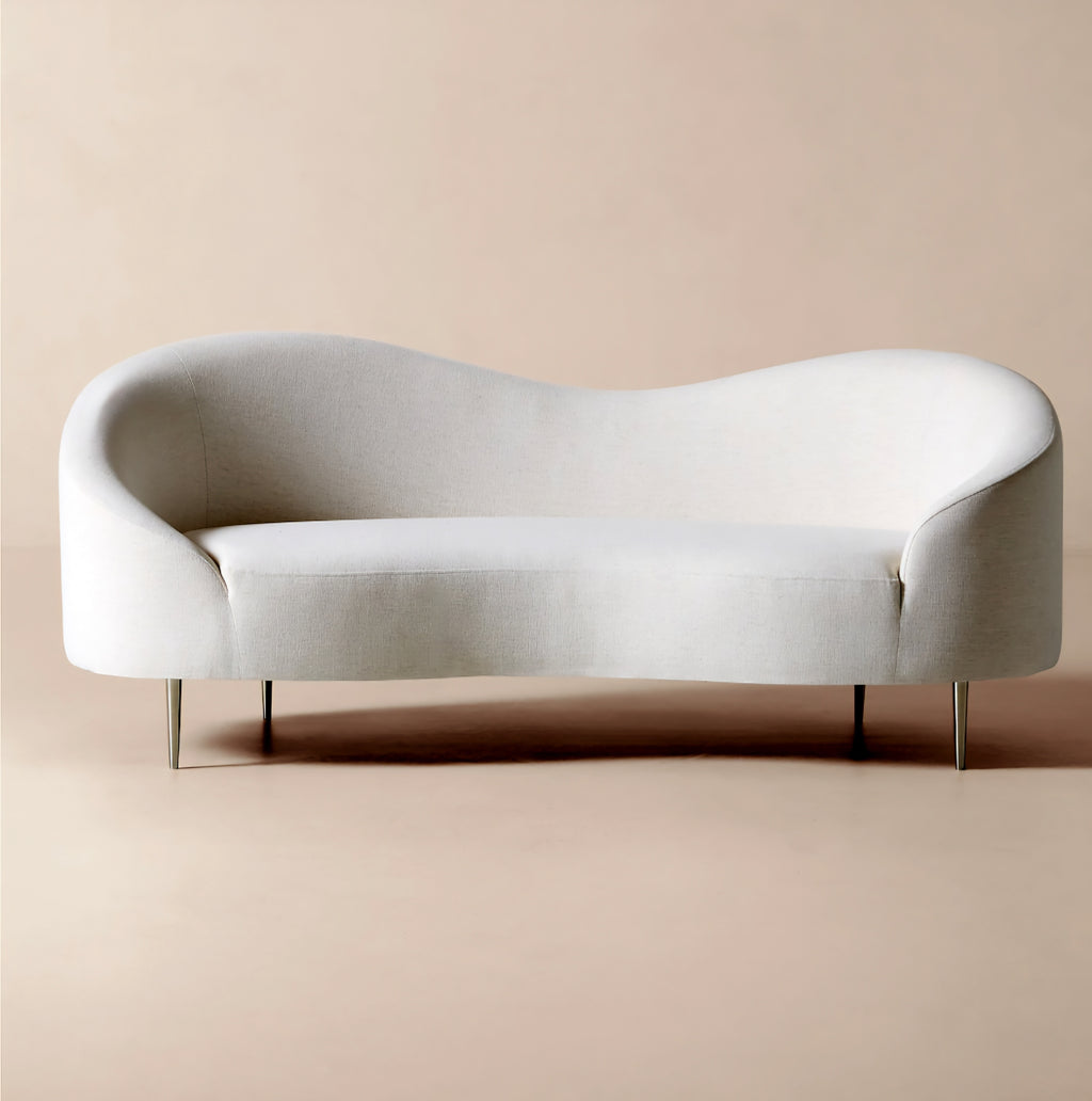 THE ONE × Curvo — White Performance Fabric Sofa by Goop