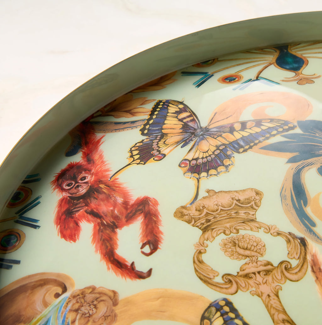 THE ONE × Regal — Monkeys Round Serving Tray