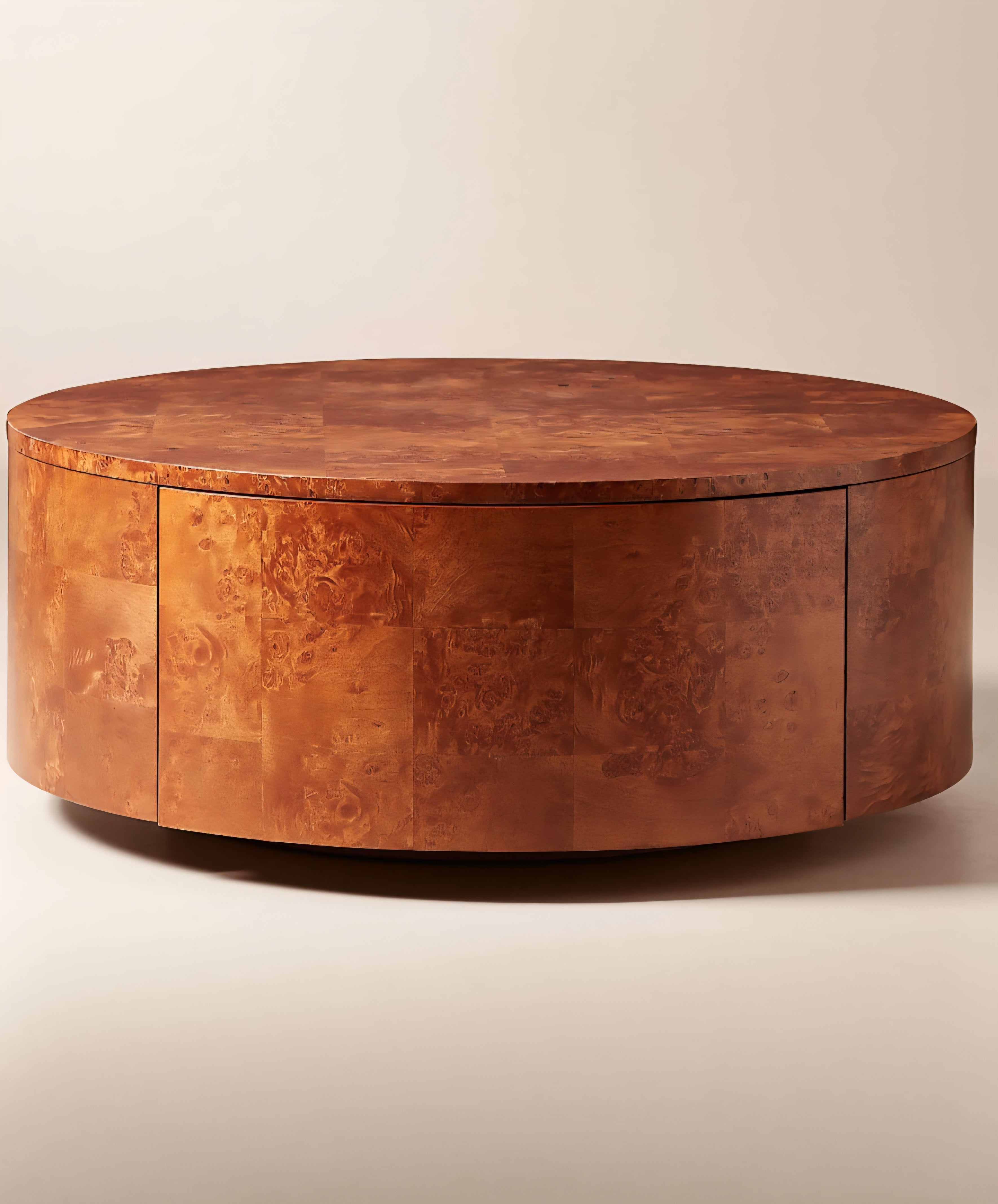 THE ONE × Purl — 36" Burl Wood Rotating Coffee Table