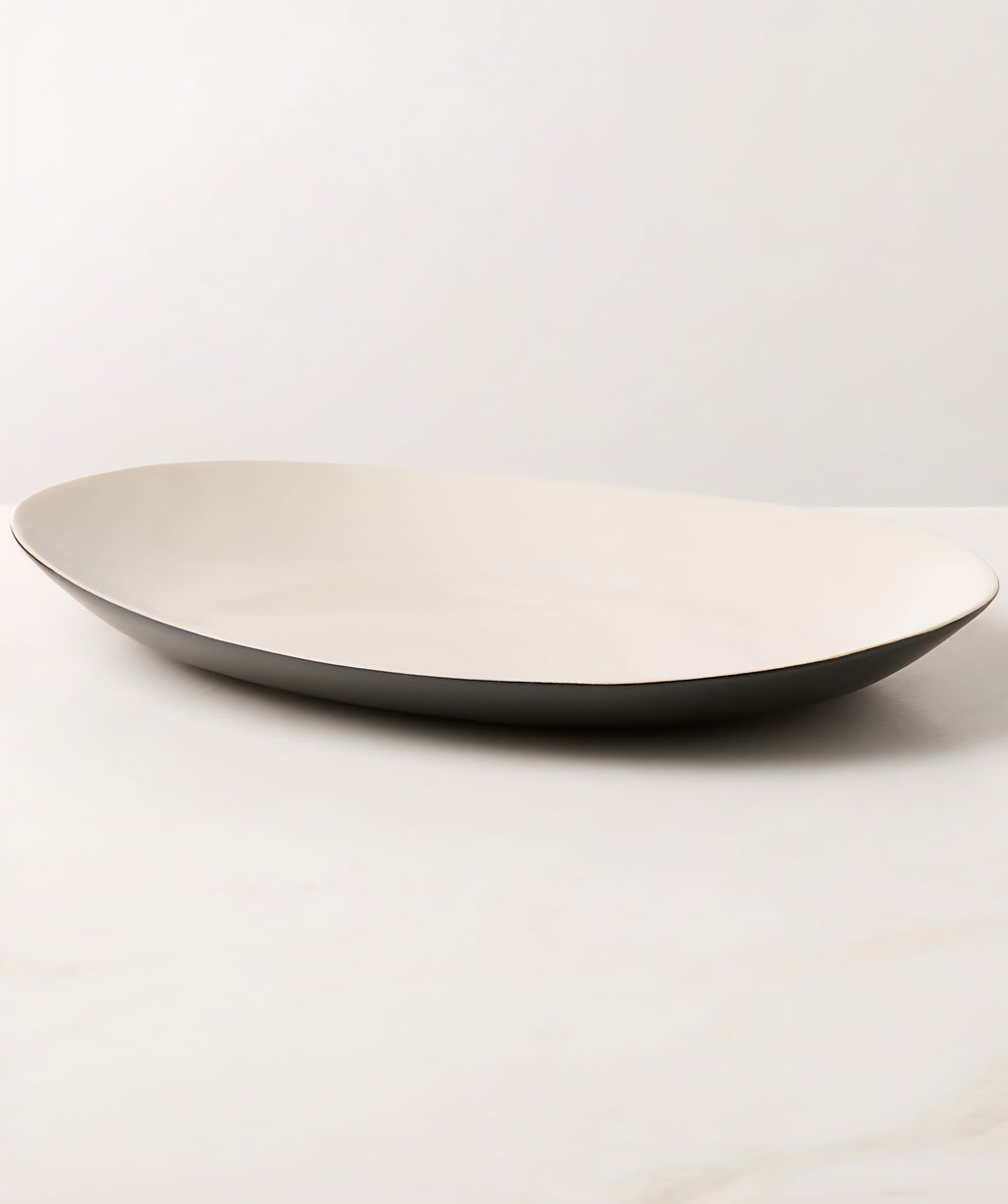 THE ONE × Barchan — Oval Stoneware Serving Platter