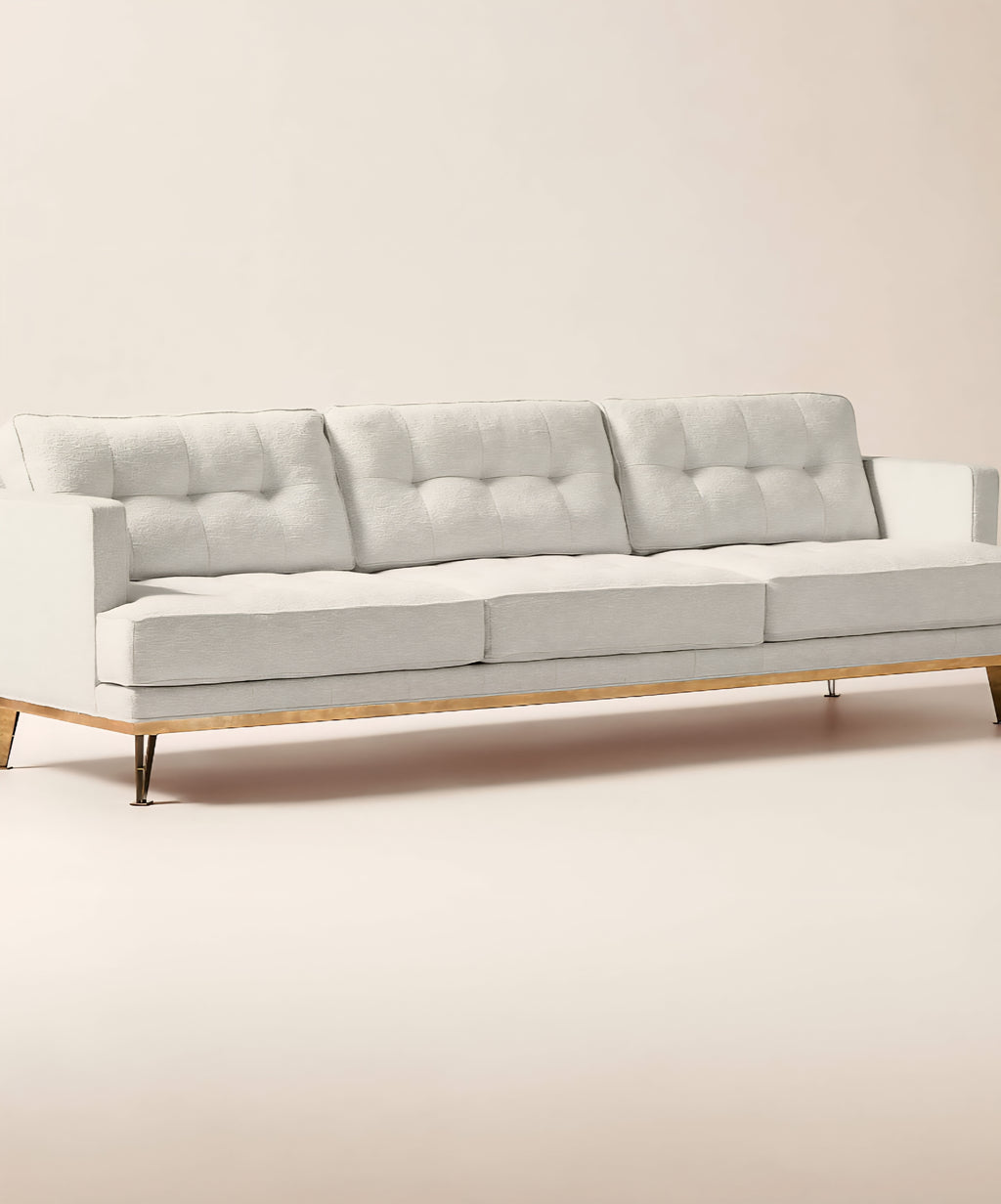 THE ONE × Itero — Off White Performance Fabric Sofa