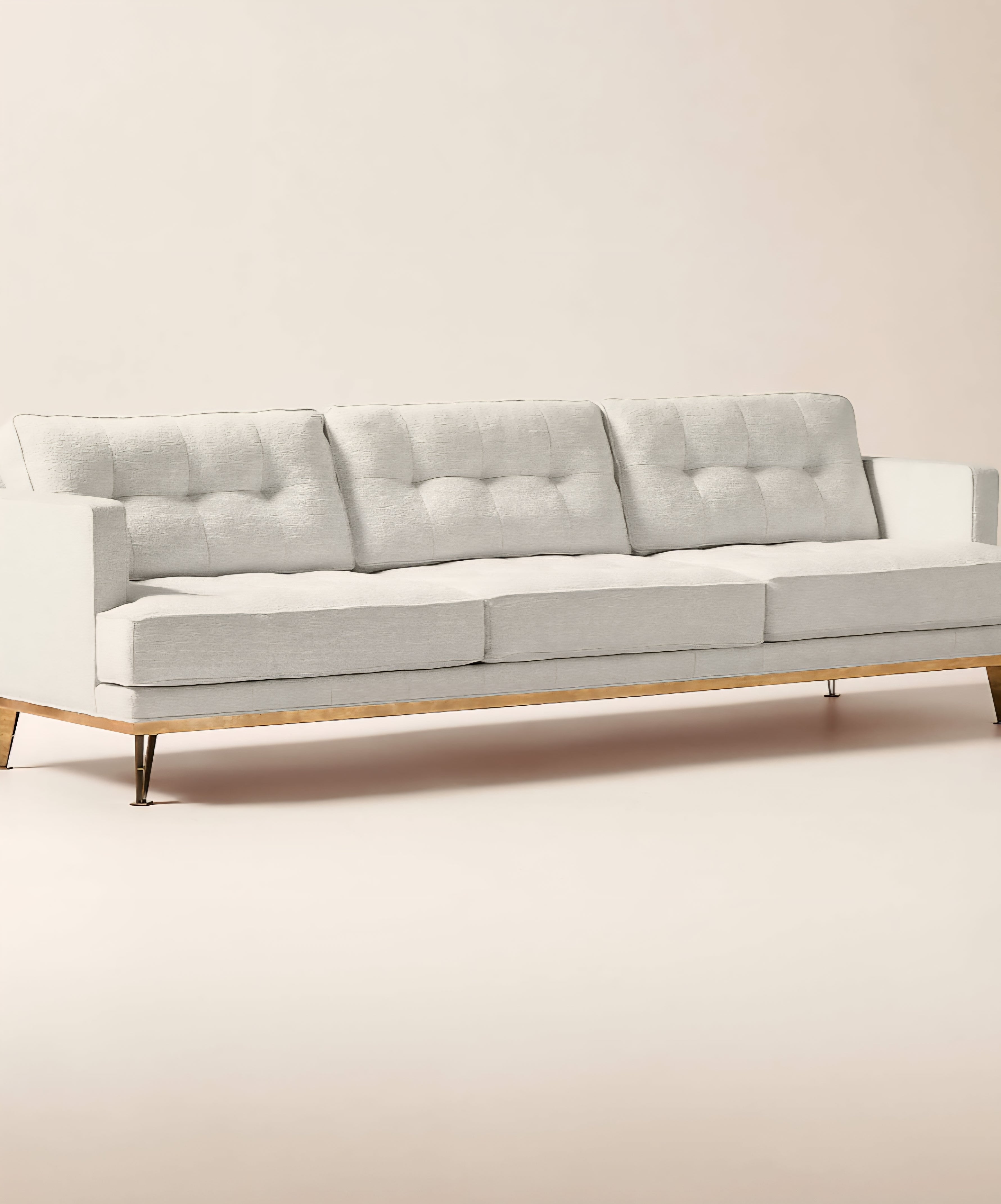 THE ONE × Itero — Off White Performance Fabric Sofa