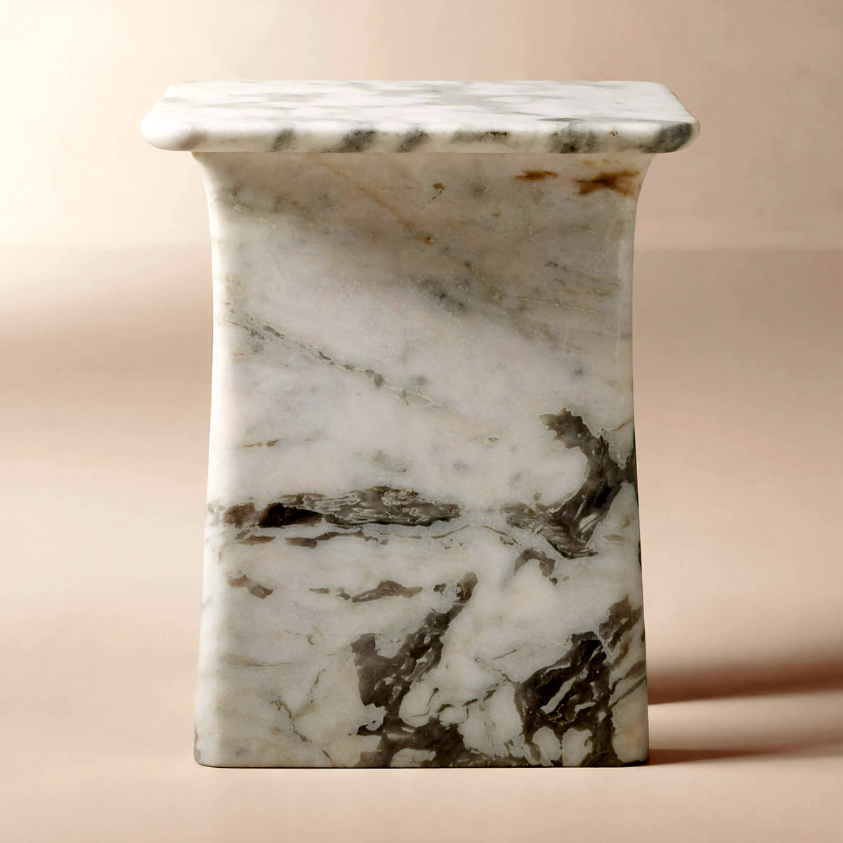THE ONE × Almera — White Marble Side Table
