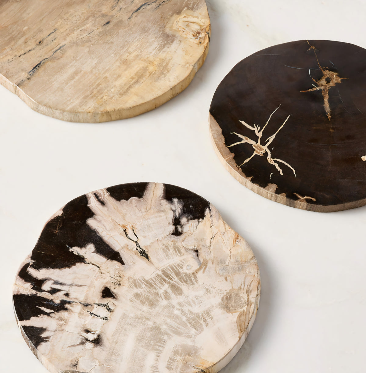 THE ONE × Ring — Petrified Wood Serving Board