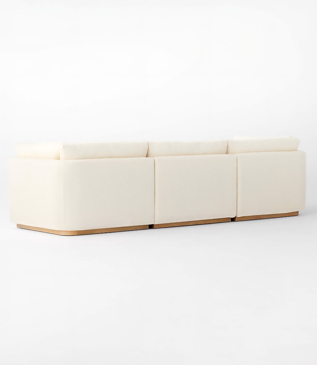 THE ONE × Stormo — Ivory Boucle Sectional Sofa