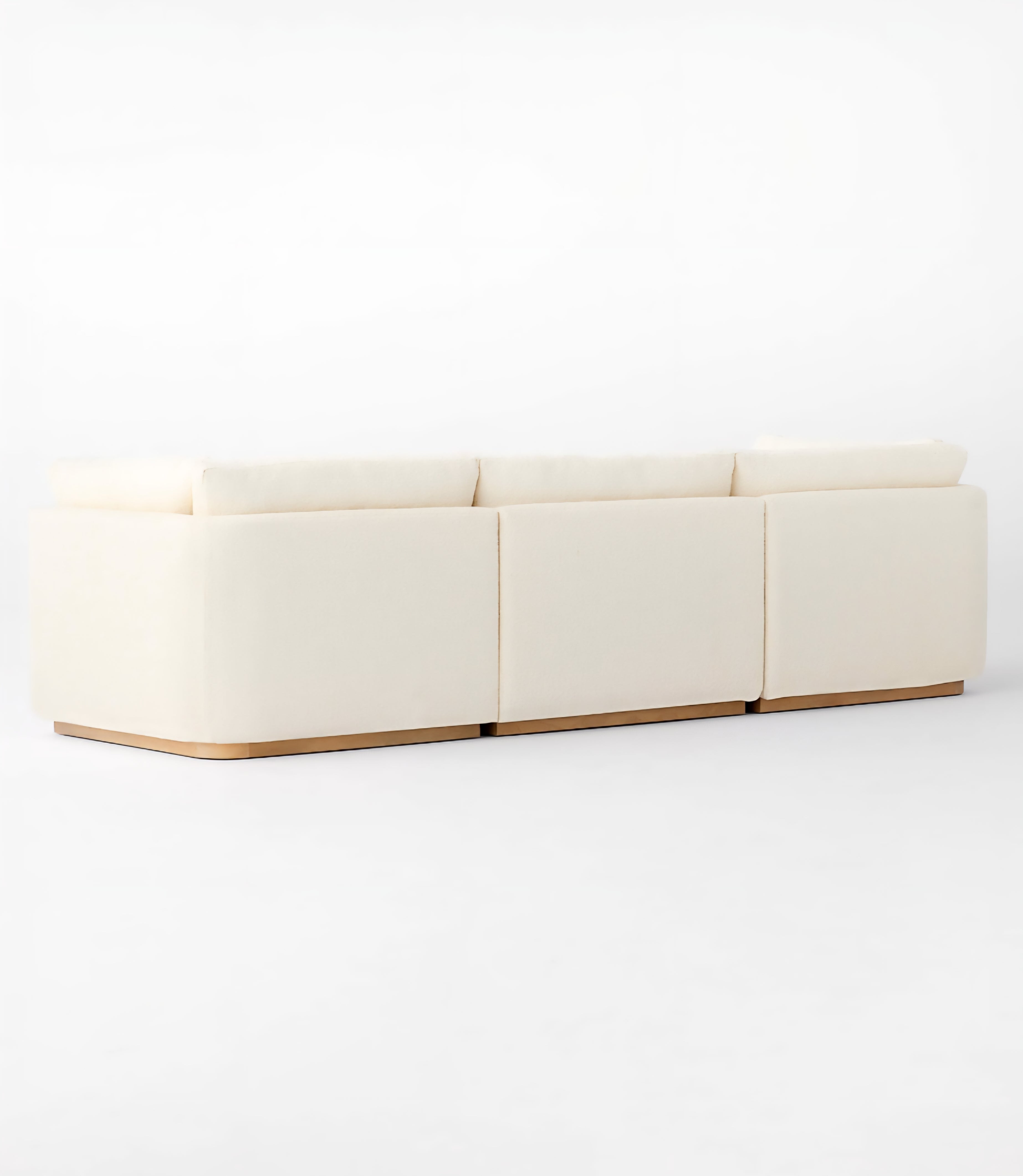 THE ONE × Stormo — Ivory Boucle Sectional Sofa