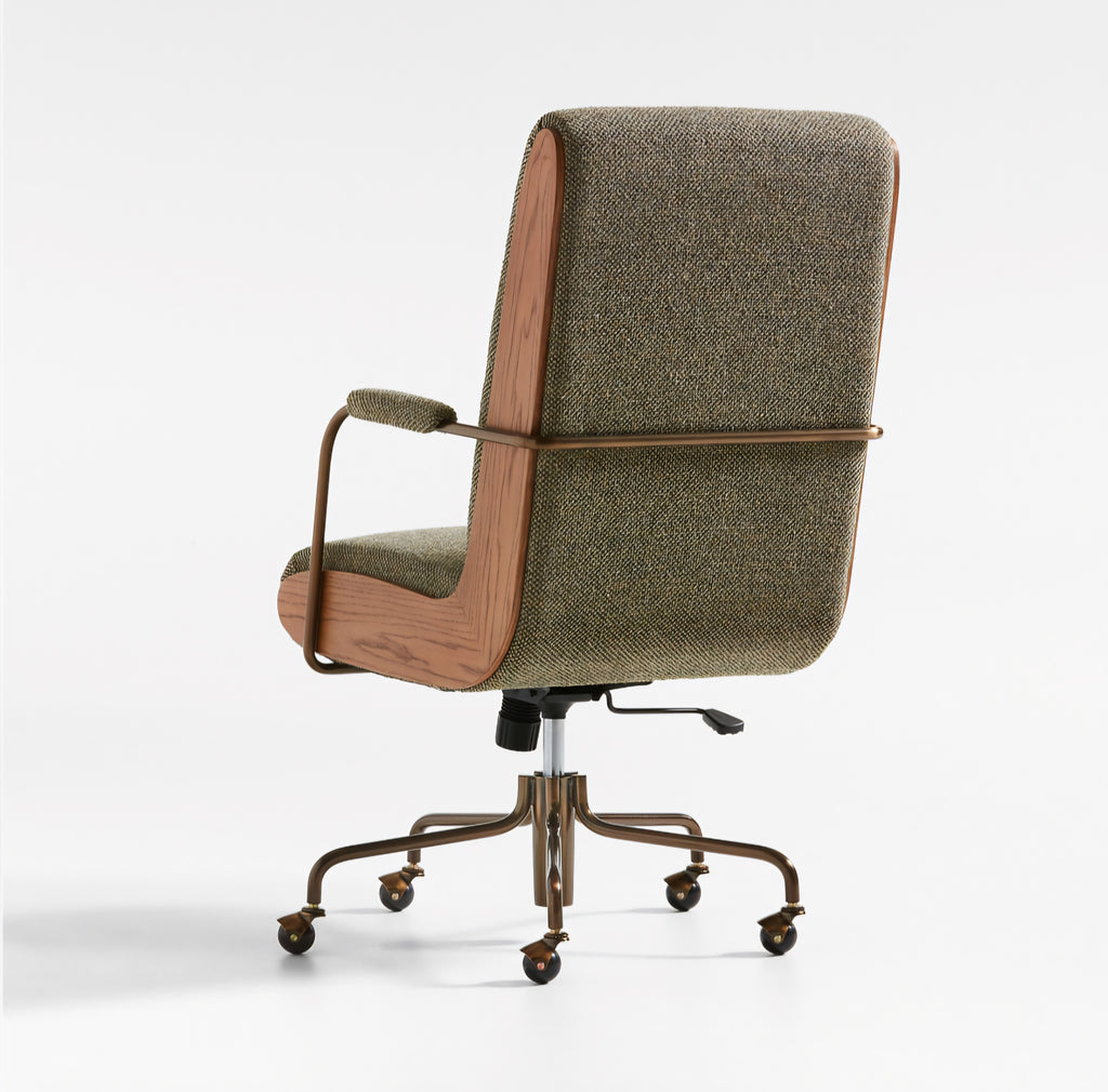 THE ONE × Ellison — Green Woven High-Back Office Chair