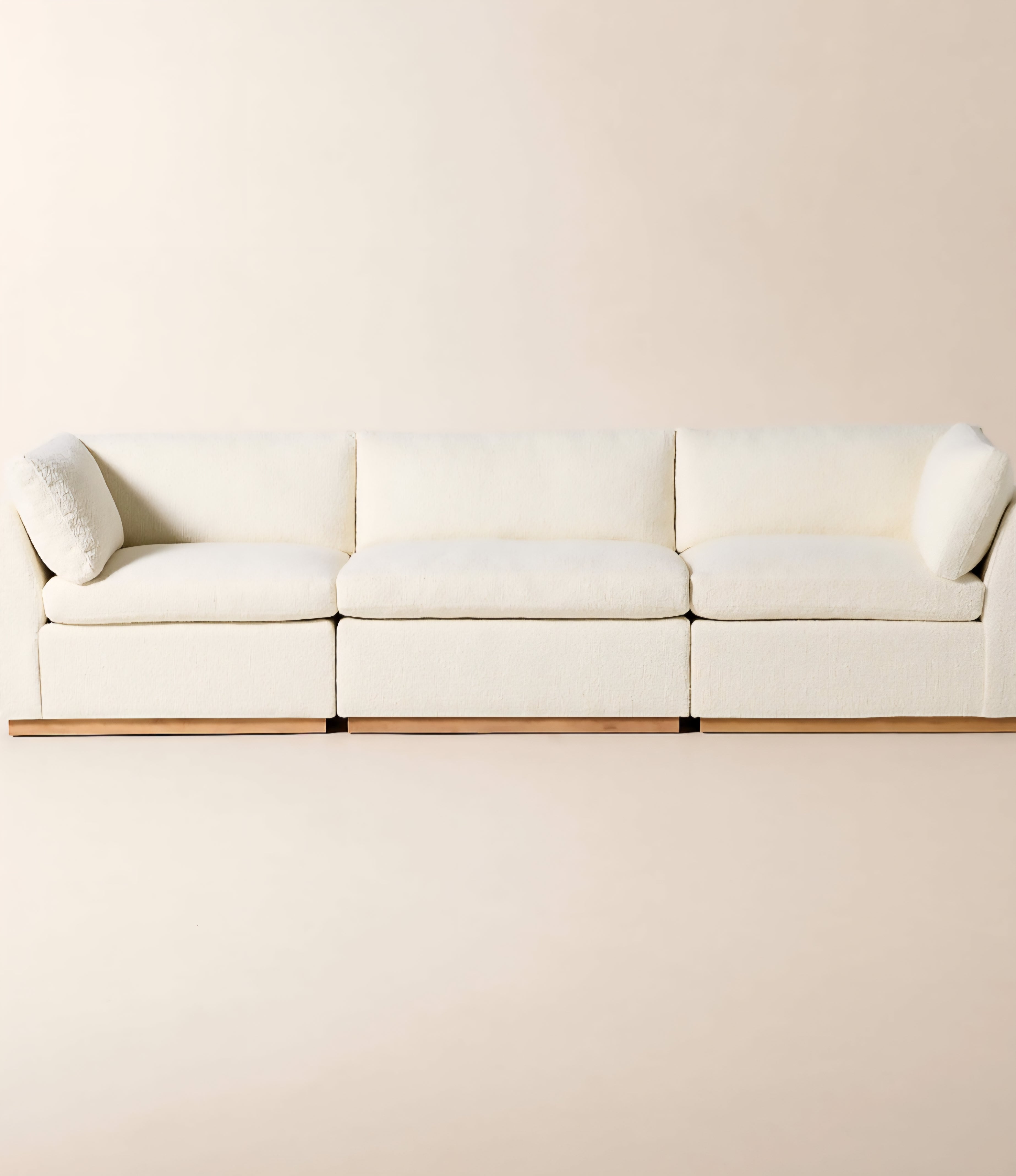 THE ONE × Stormo — Ivory Boucle Sectional Sofa