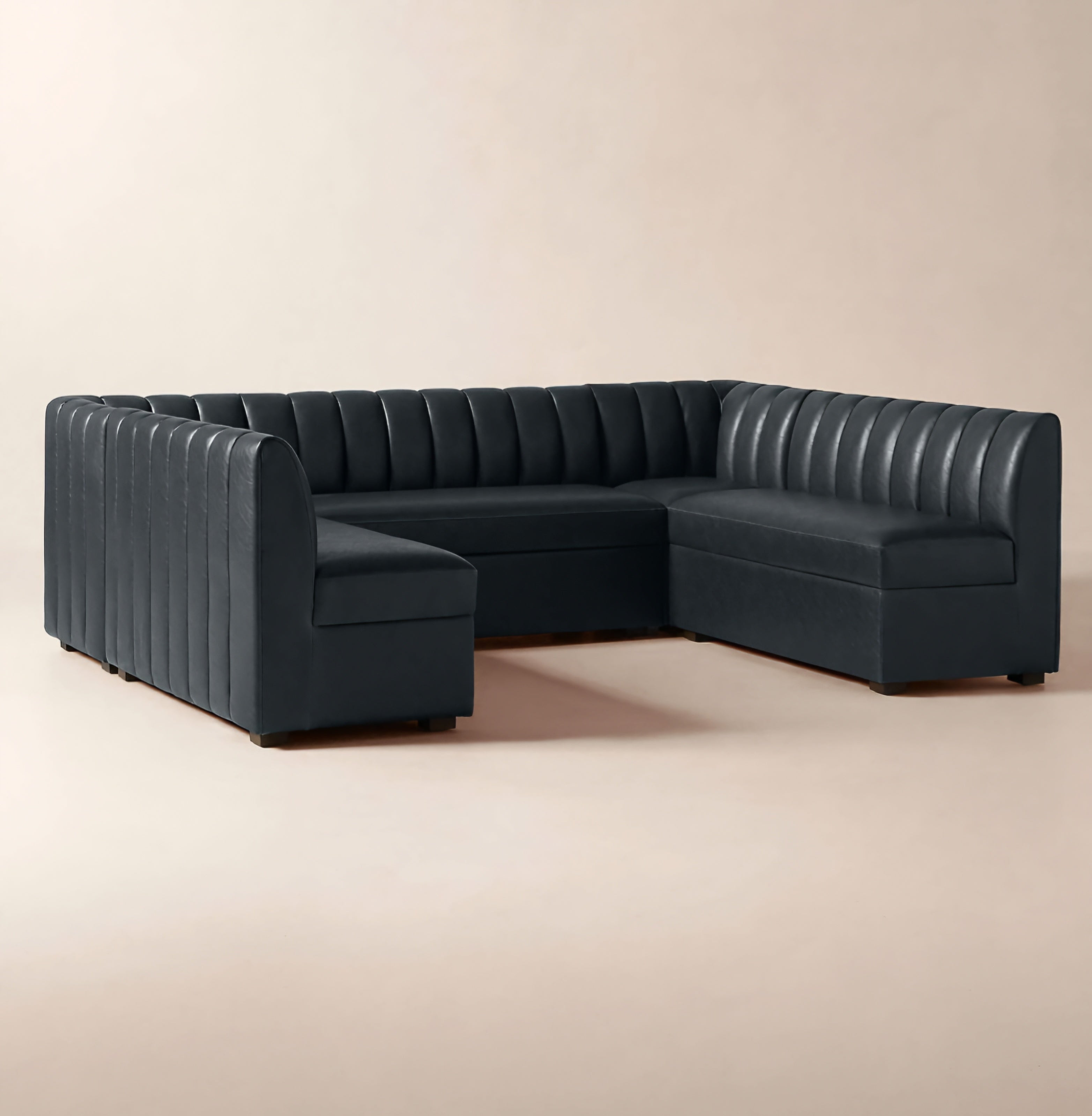 THE ONE × Duncan — Leather U-Shaped Dining Banquette