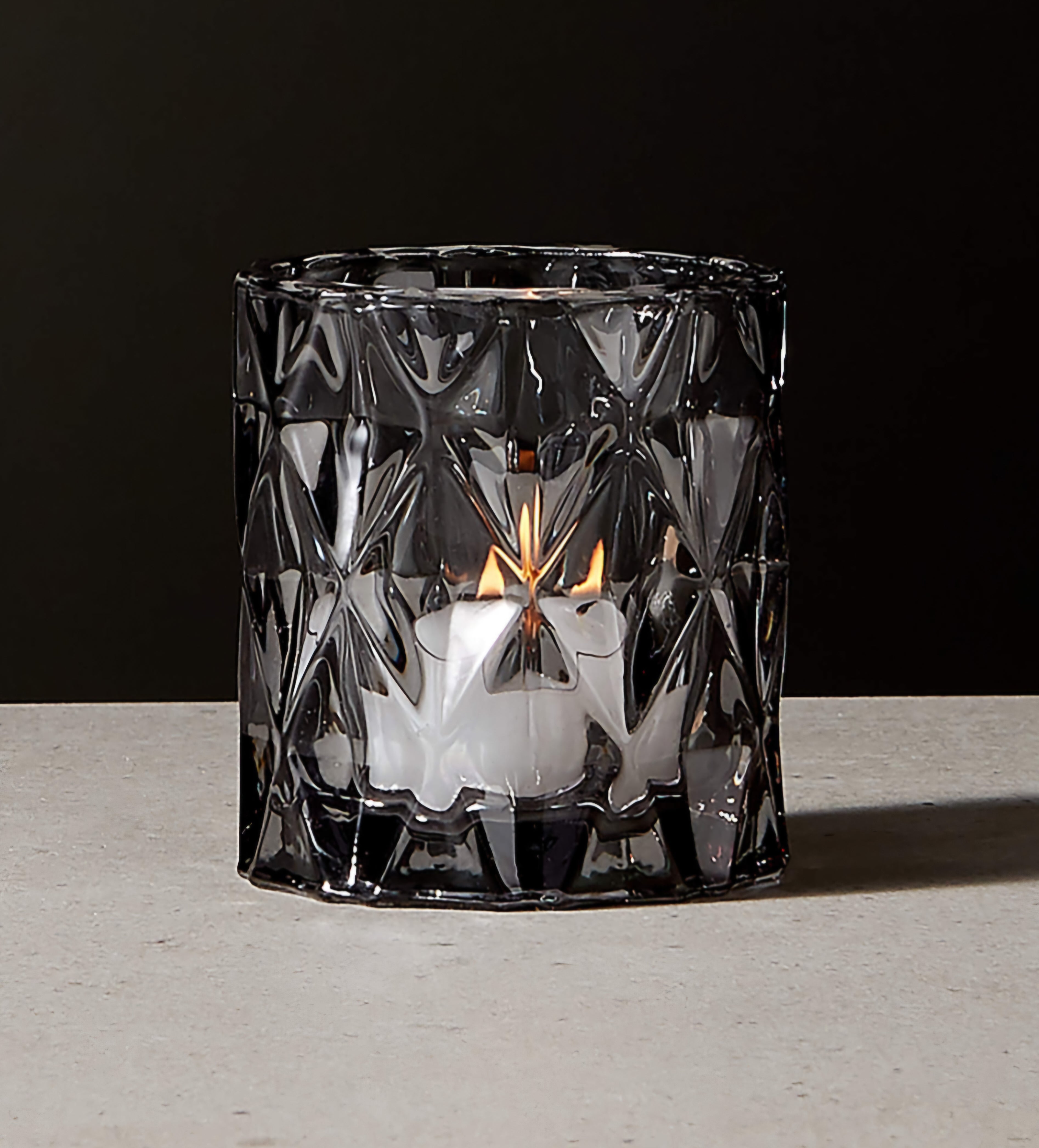 THE ONE × Betty — Smoked Glass Tealight Candle Holders (Set of 6)