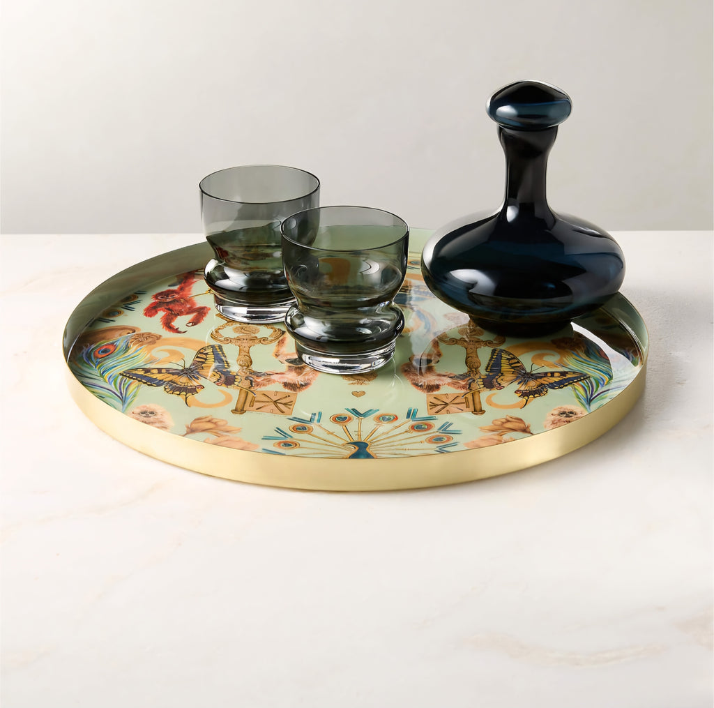 THE ONE × Regal — Monkeys Round Serving Tray