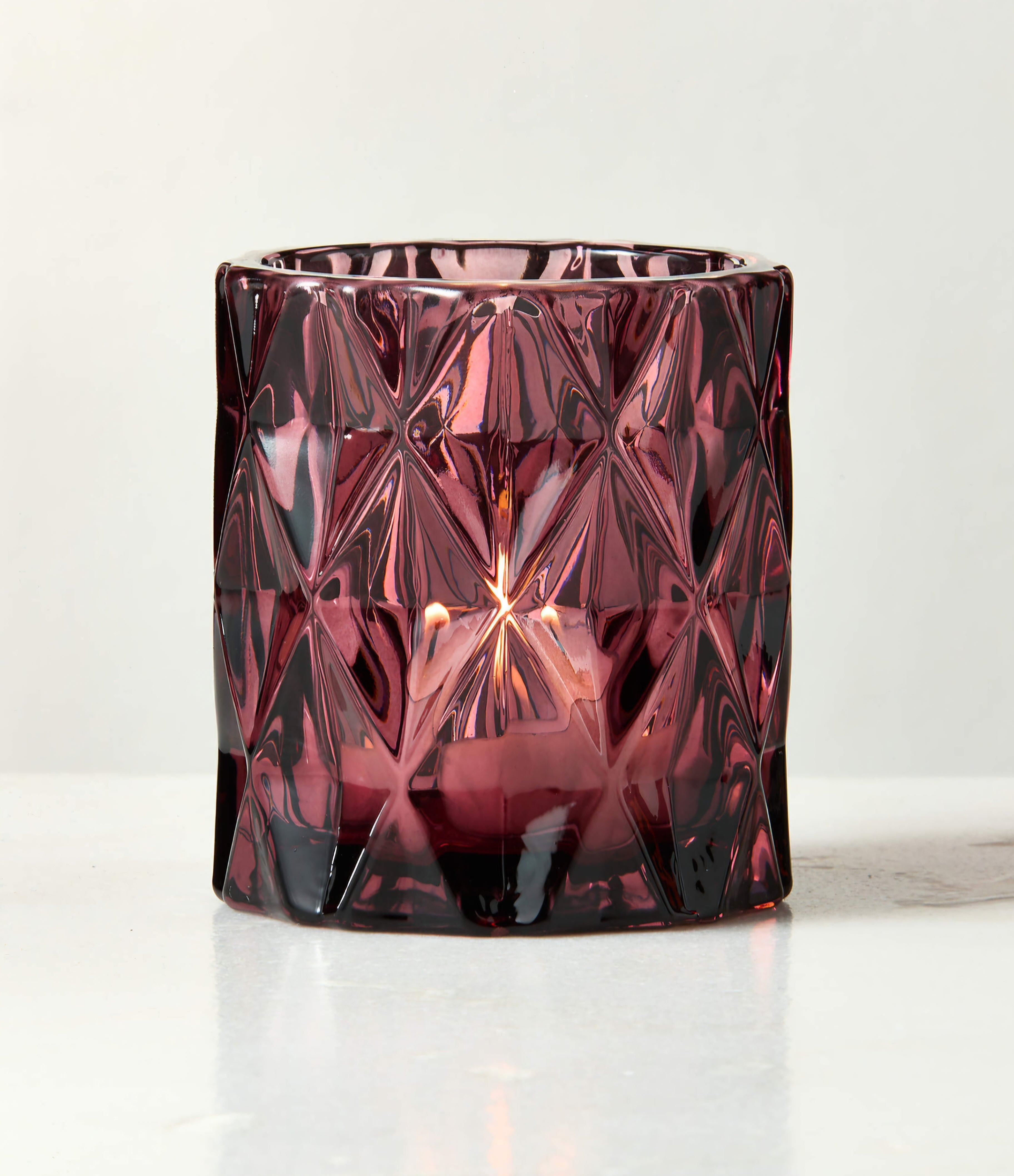 THE ONE × Betty — Smoked Glass Tealight Candle Holders (Set of 6)