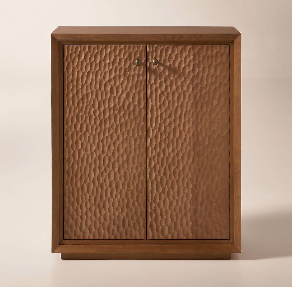 THE ONE × Hawk — Carved White Oak Entryway Cabinet