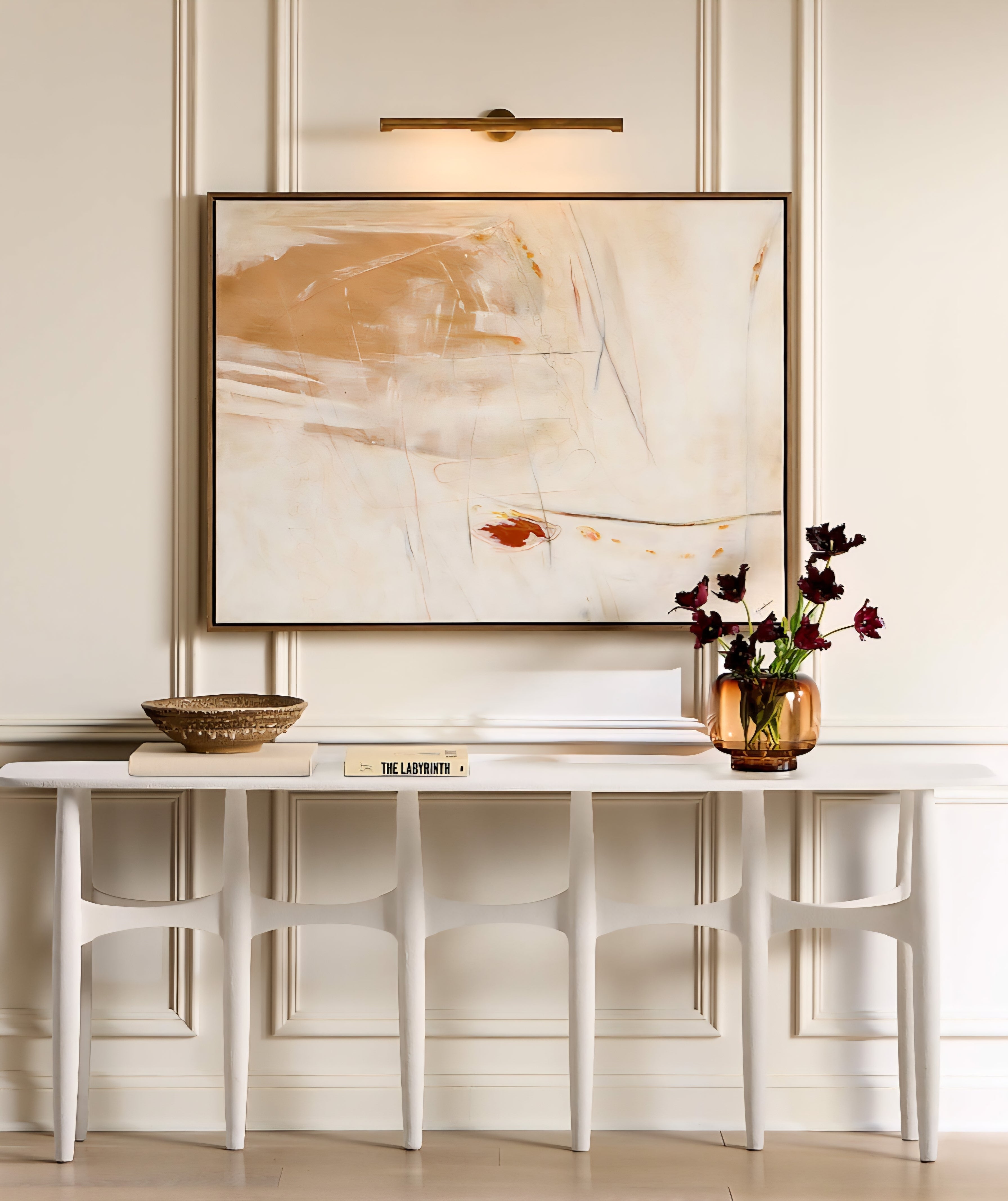 THE ONE × Bixby — White Cast Aluminum Console Table
