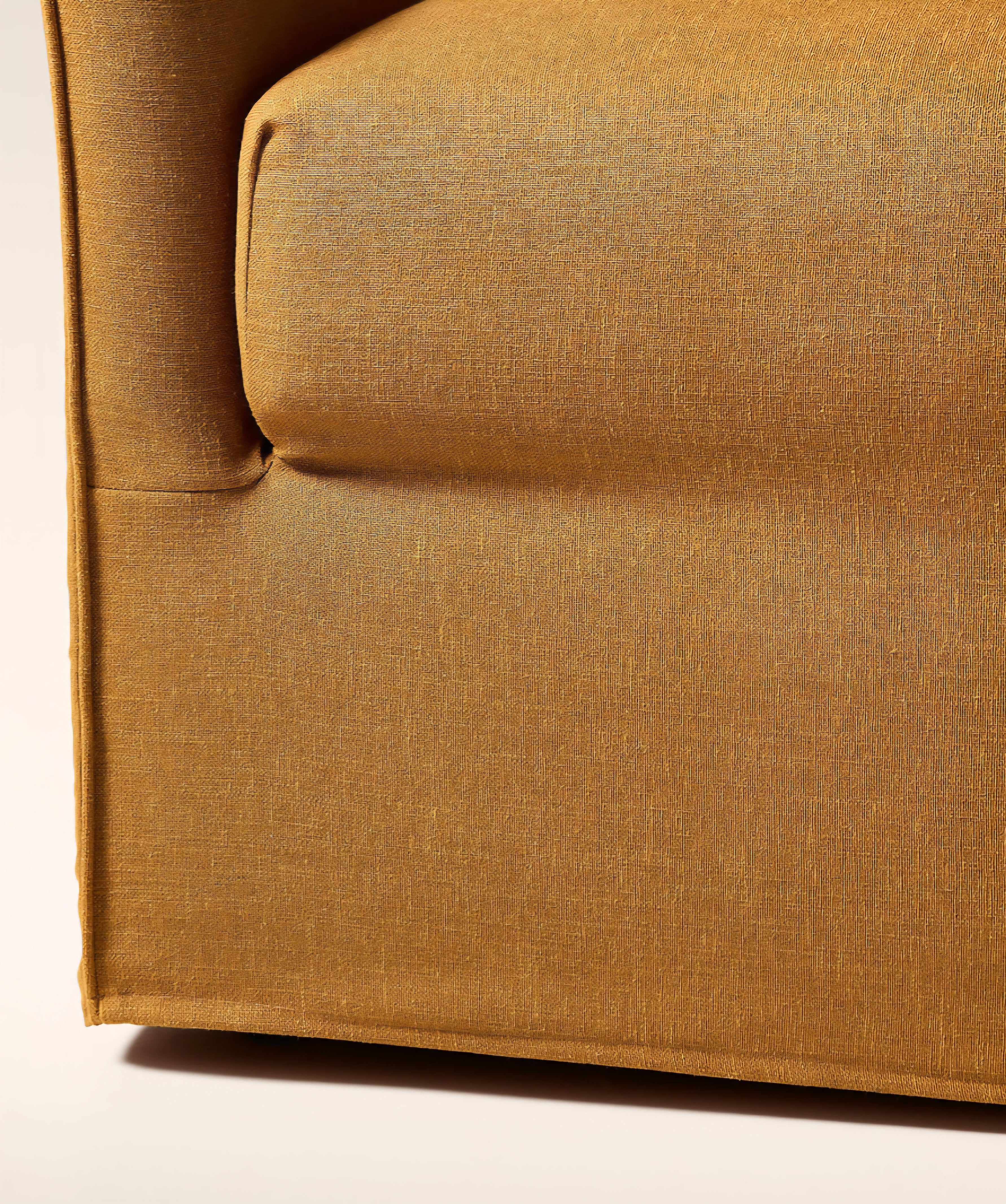 THE ONE × Bristol — Cognac Slipcovered Performance Linen Sofa